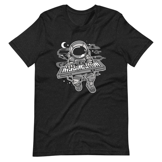 Astronaut Keyboard 2 - Men's t-shirt - Black Heather Front