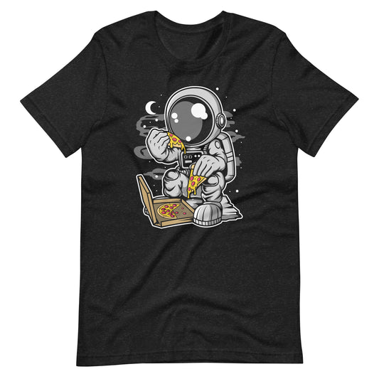 Astronaut Pizza - Men's t-shirt - Black Heather Front