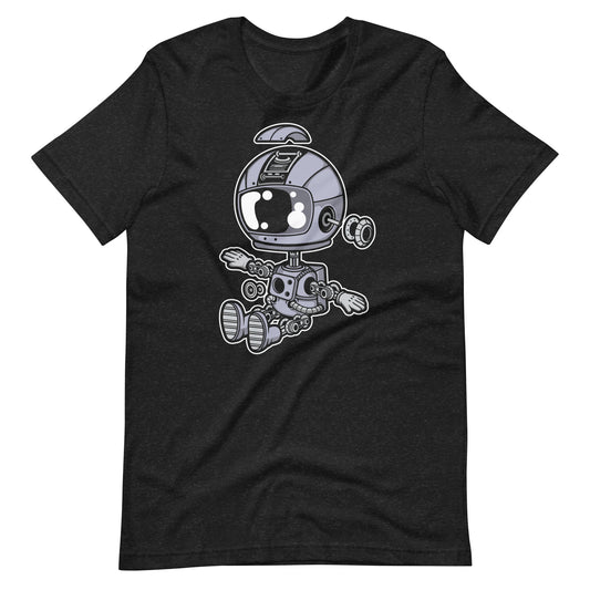 Astronaut Robot - Men's t-shirt - Black Heather Front