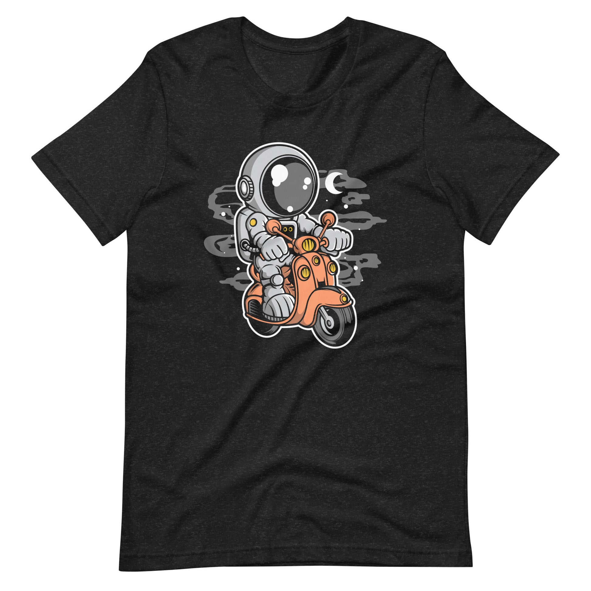 Astronaut Scooter 2 - Men's t-shirt - Black Heather Front