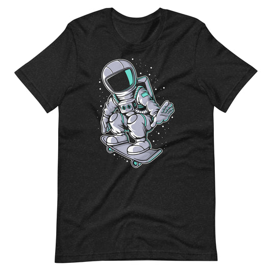 Astronaut Skater - Men's t-shirt - Black Heather Front