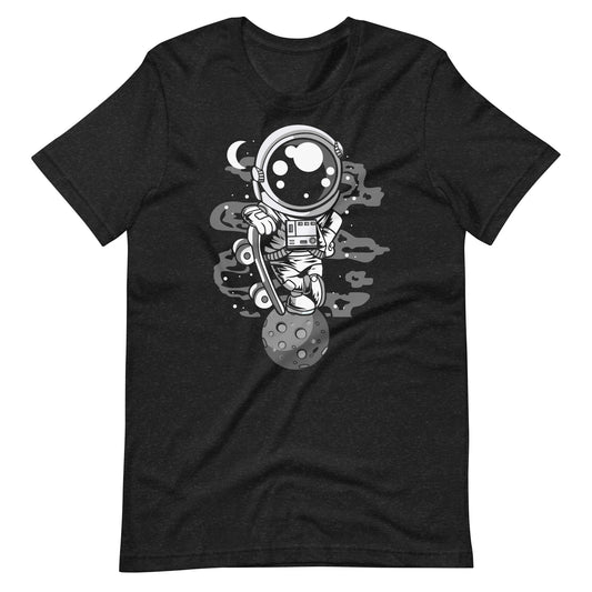 Astronaut Skater Boy - Men's t-shirt - Black Heather Front