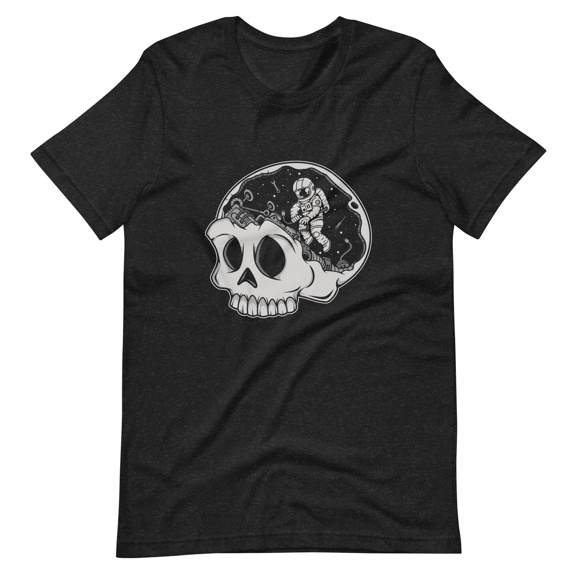 Astronaut Skull Brain - Men's t-shirt - Black Heather Front