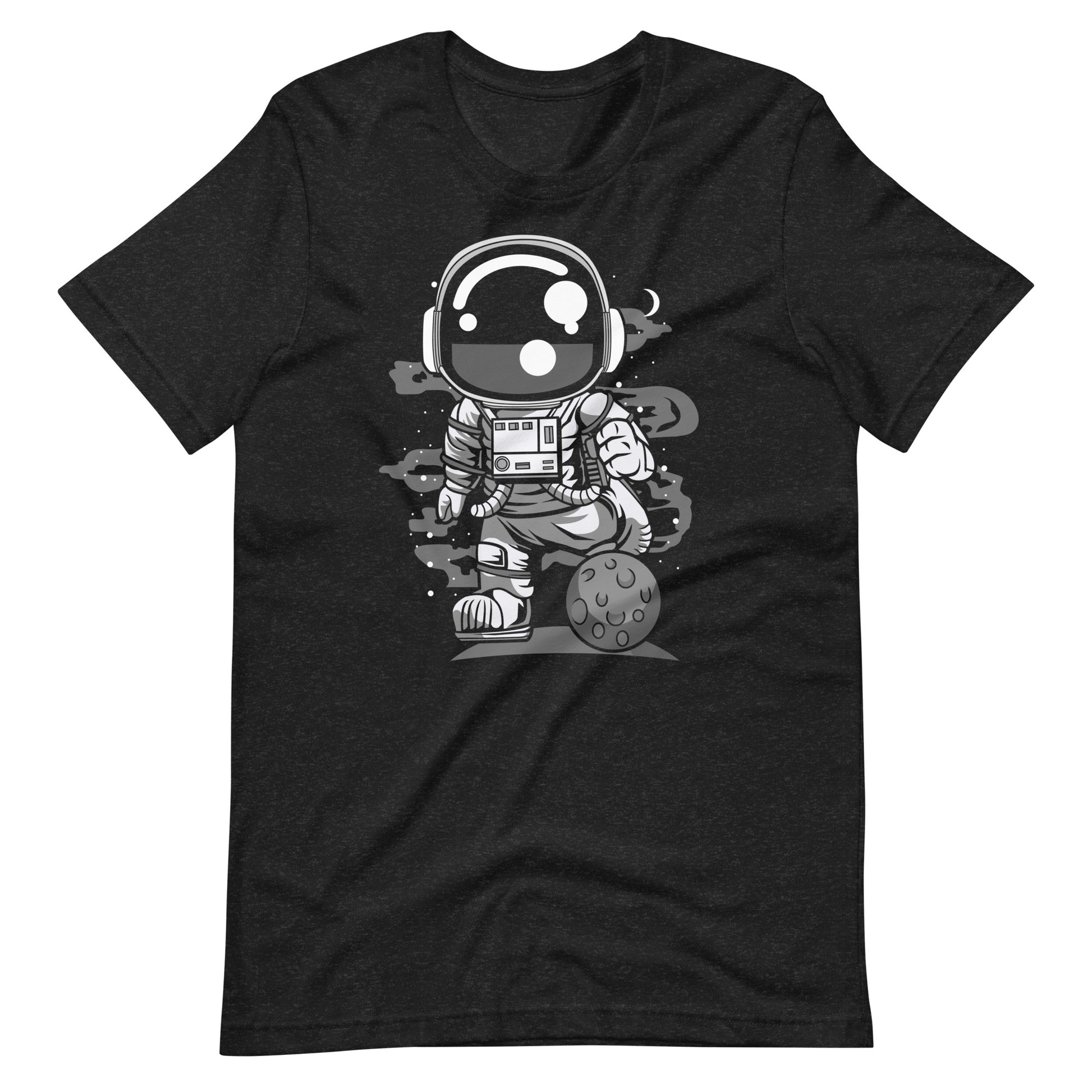 Astronaut Soccer - Men's t-shirt - Black Heather Front