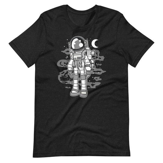 Astronaut Stand - Men's t-shirt - Black Heather Front