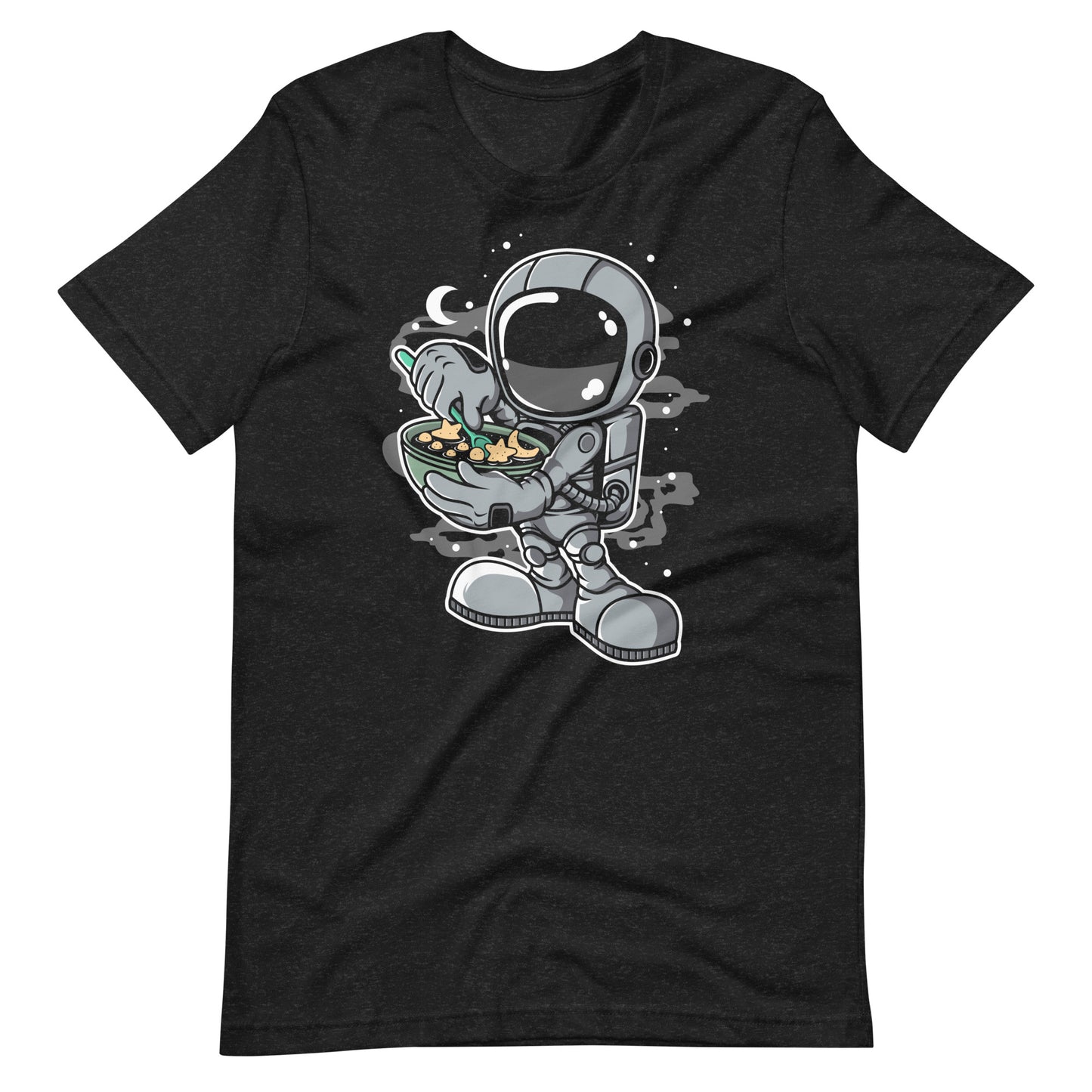 Astronaut Star Flakes - Men's t-shirt - Black Heather Front