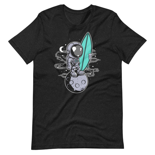 Astronaut Surfer - Men's t-shirt - Black Heather Front