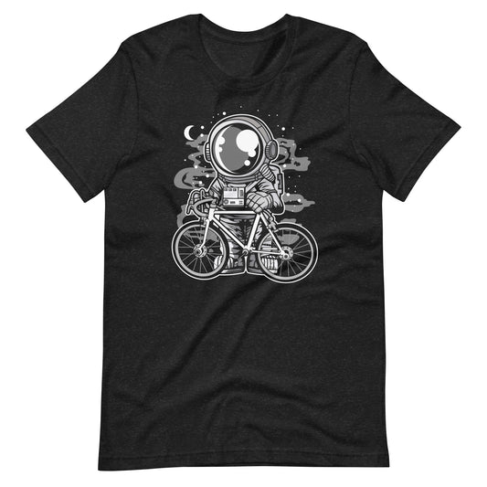 Astronaut Bicycle - Men's t-shirt - Black Heather Front