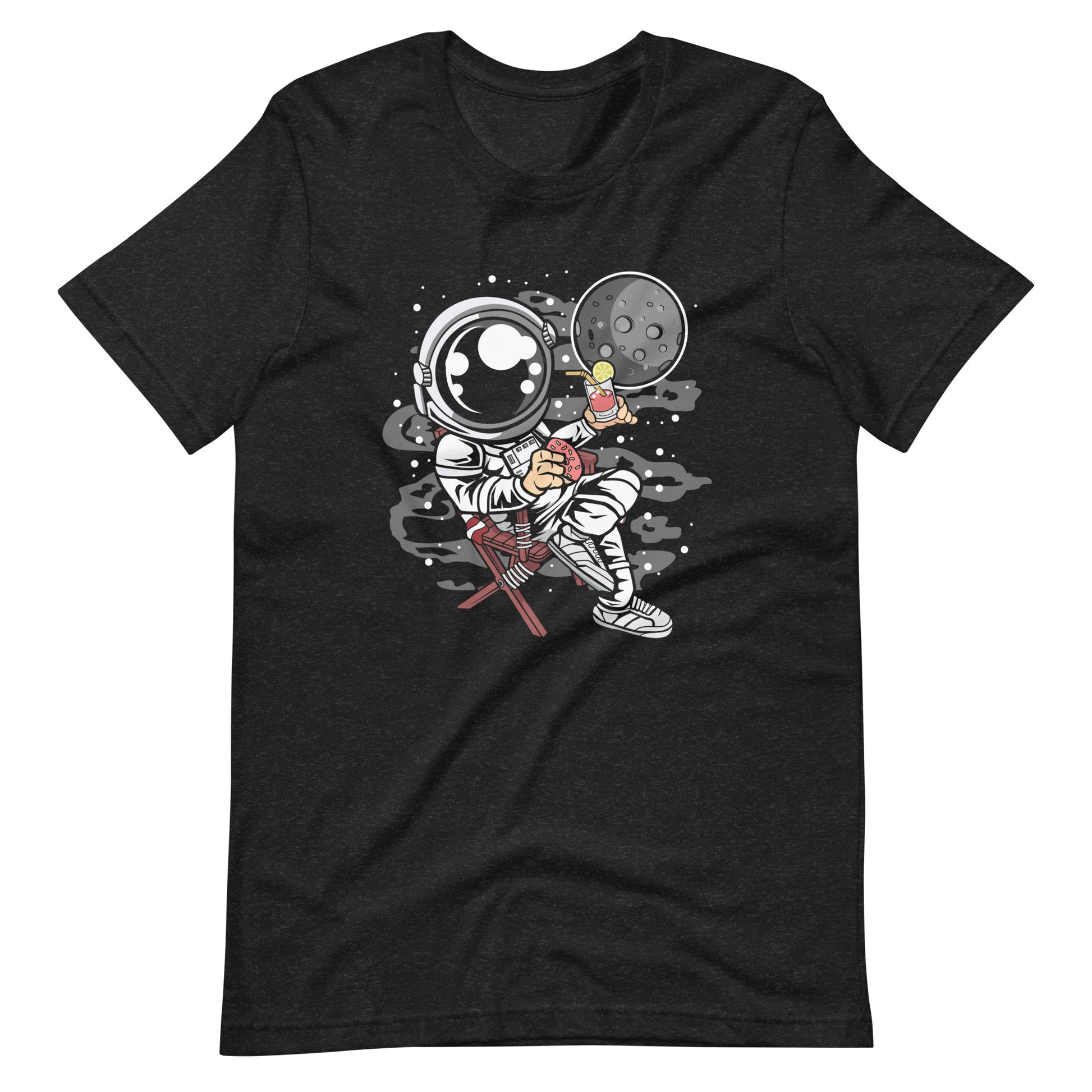 Astronaut Vacation - Men's t-shirt - Black Heather Front
