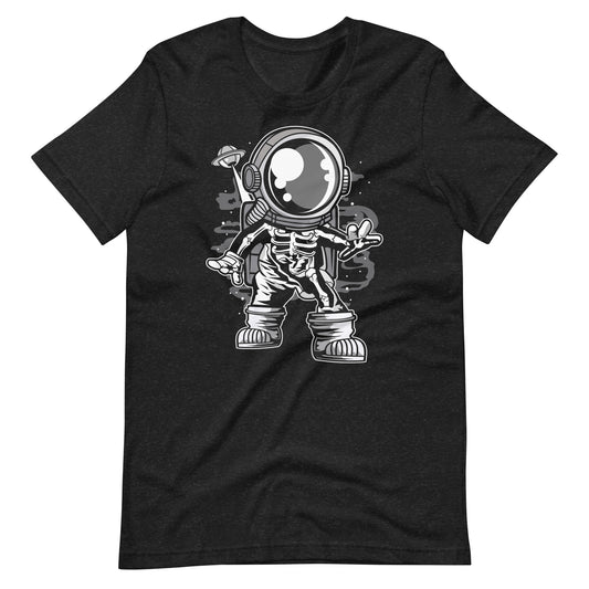 Astronaut Space Skeleton - Men's t-shirt - Black Heather Front