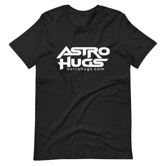 Astro Hugs White Logo - Men's t-shirt - black Heather Front White Logo