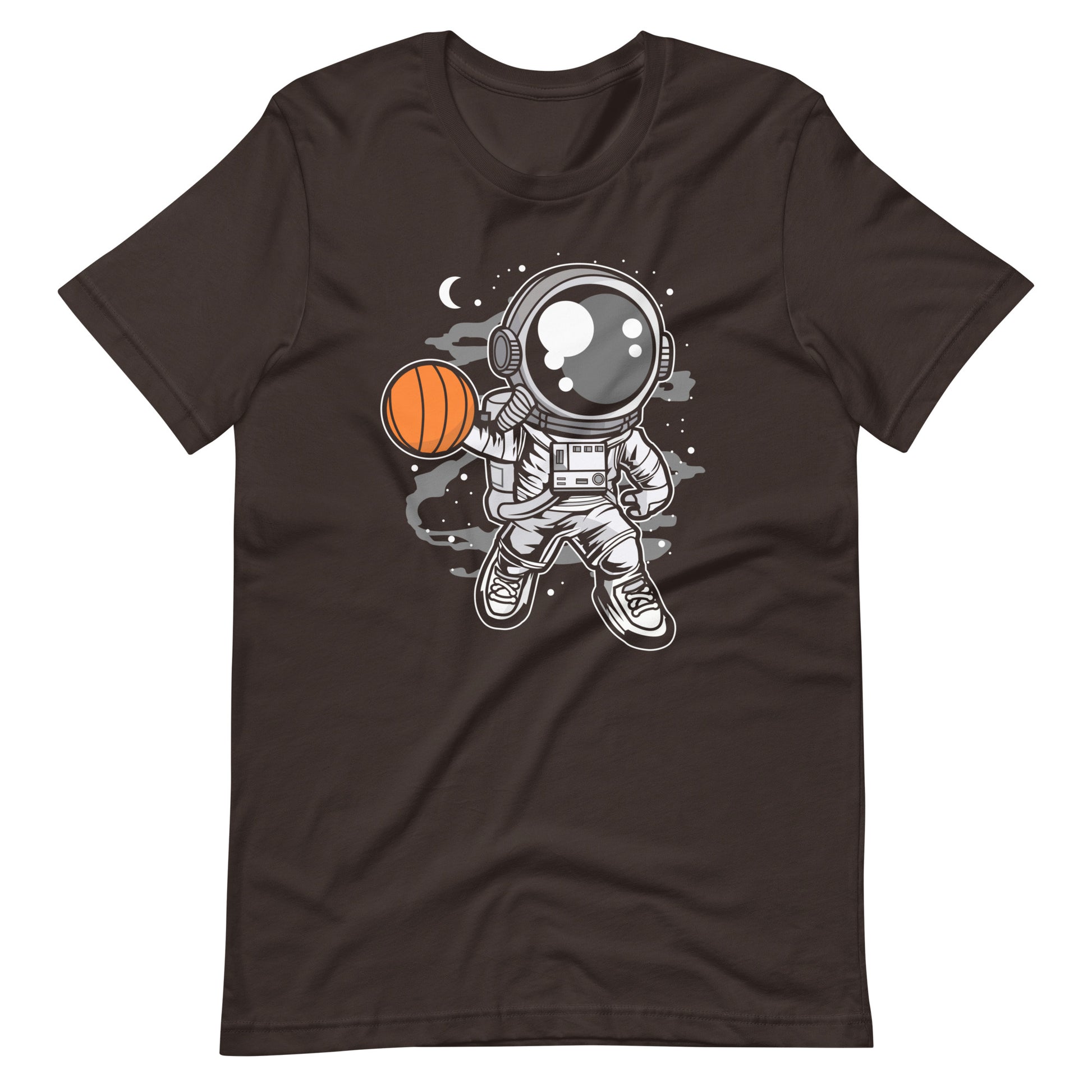 Astronaut Basketball - Men's t-shirt - Brown Front