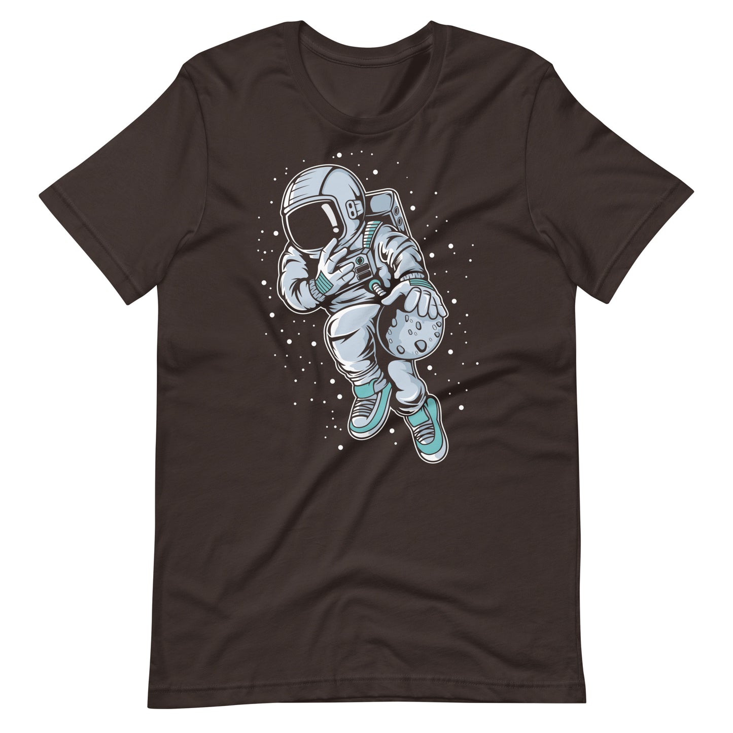 Astronaut Basketball 2 - Men's t-shirt - Brown Front