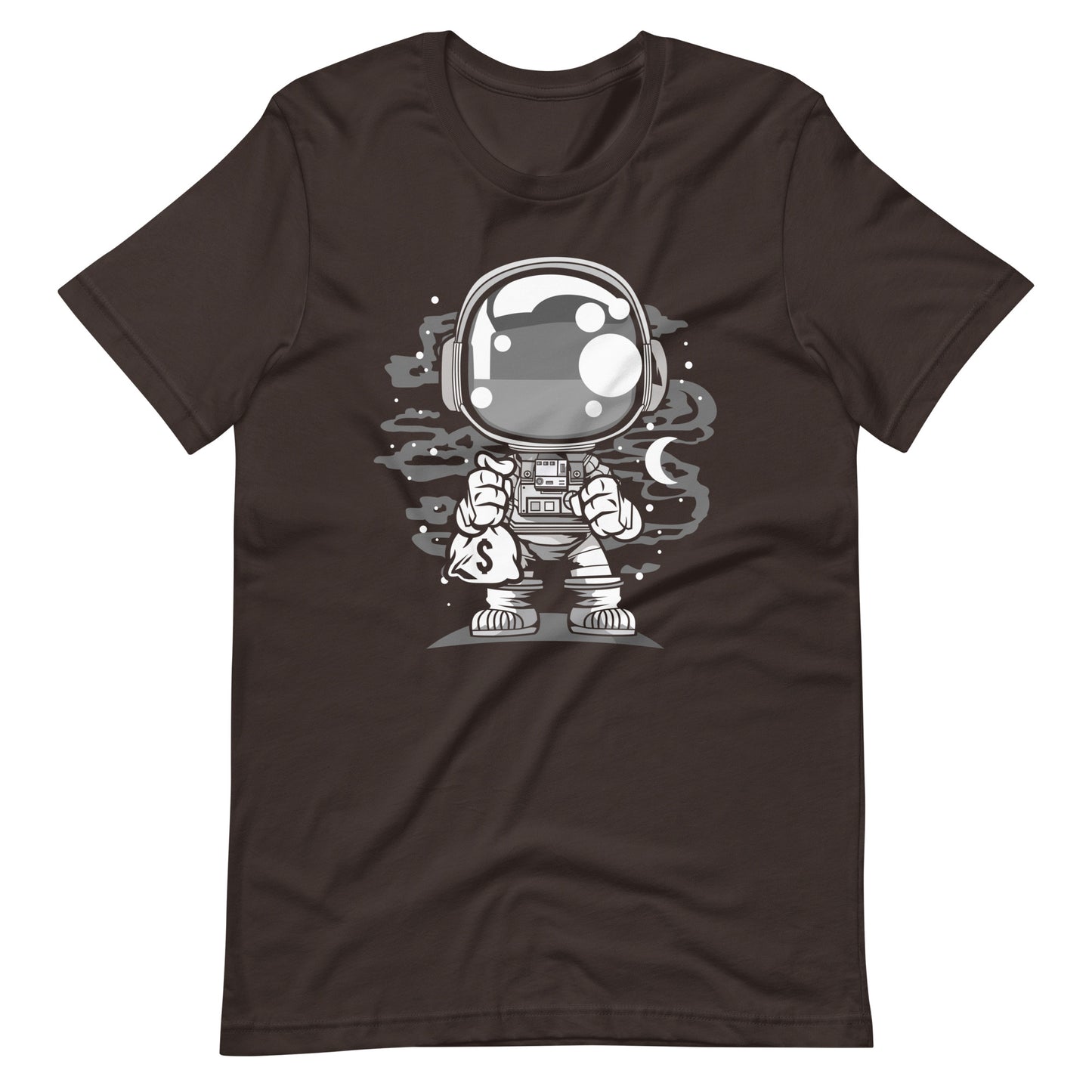 Astronaut Chibi - Men's t-shirt - Brown Front