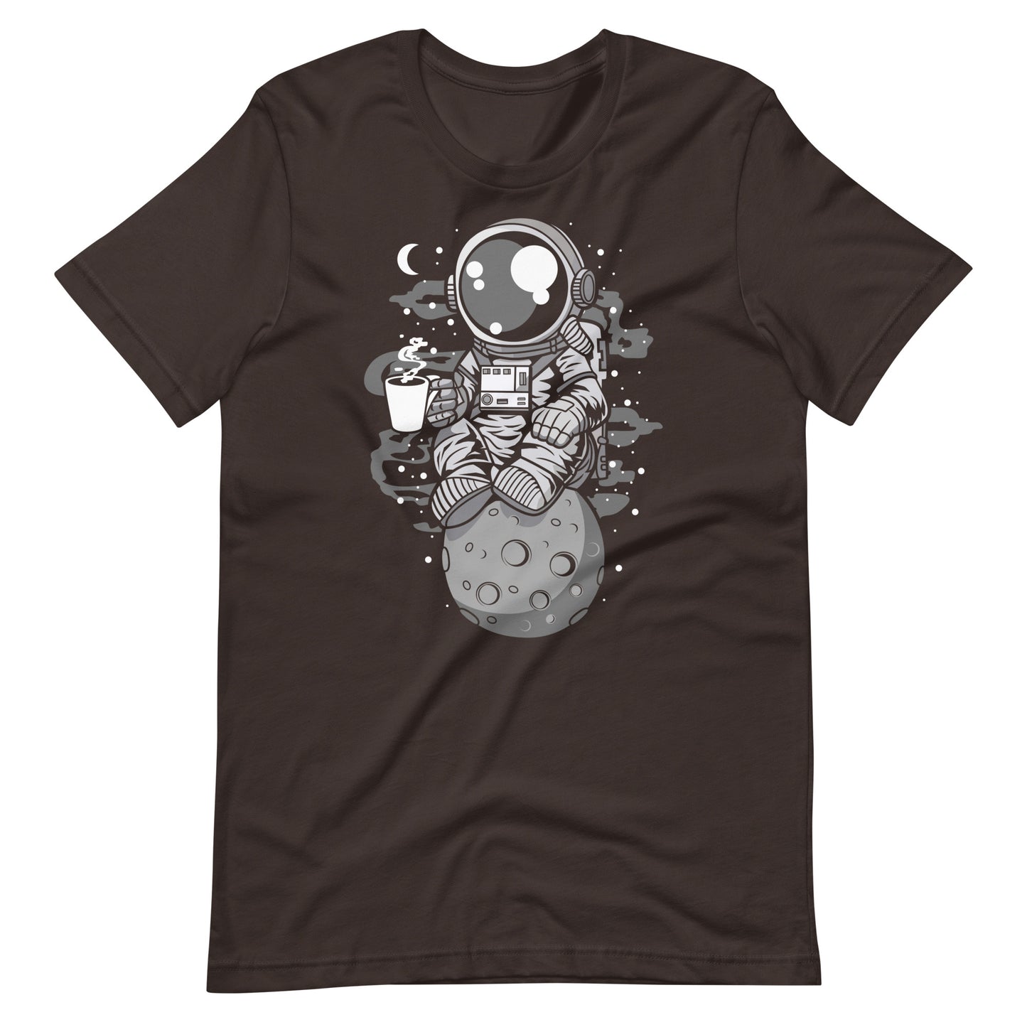 Astronaut Coffee - Men's t-shirt - Brown Front