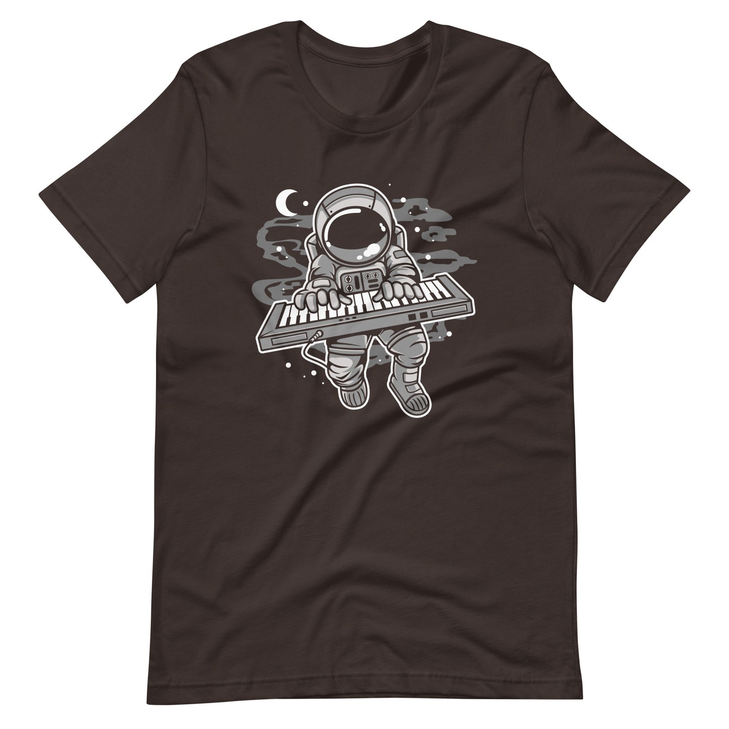 Astronaut Keyboard 2 - Men's t-shirt - Brown Front