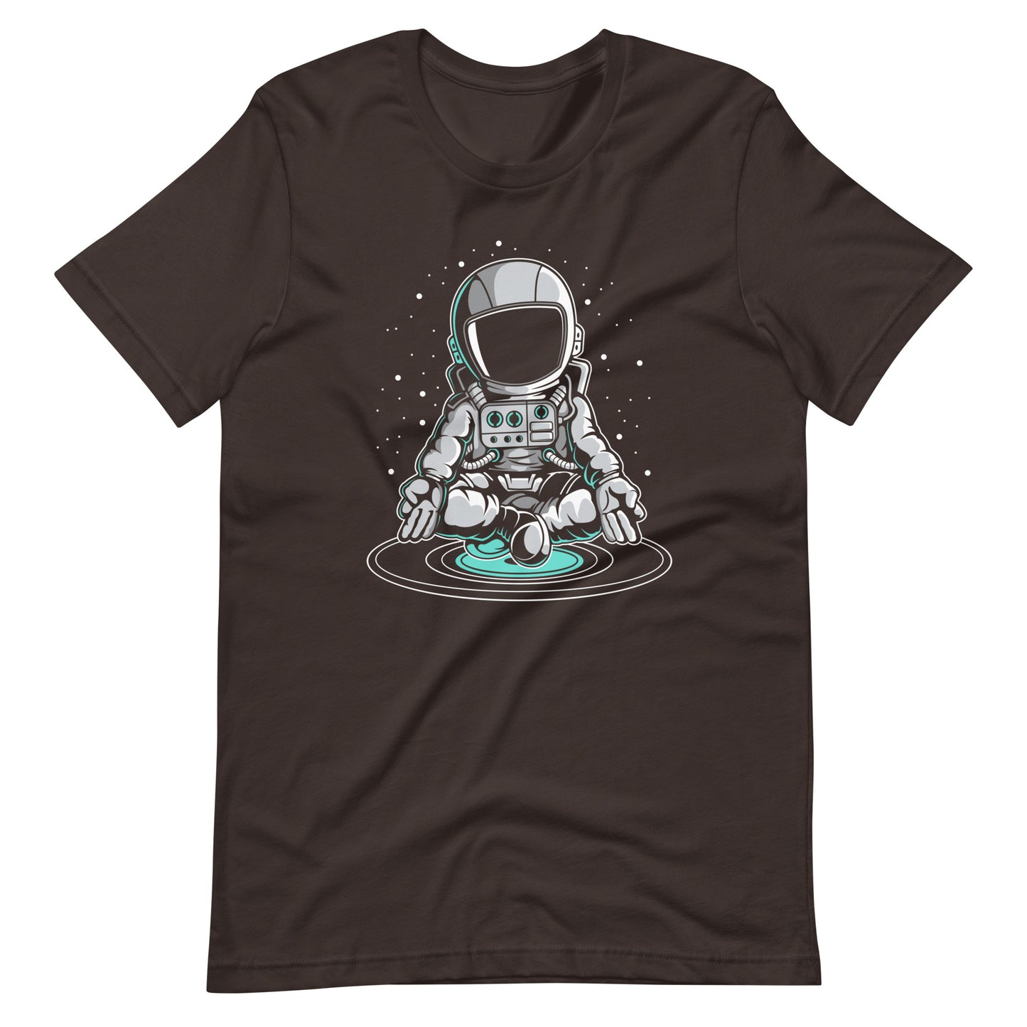 Astronaut Meditation - Men's t-shirt - Brown Front