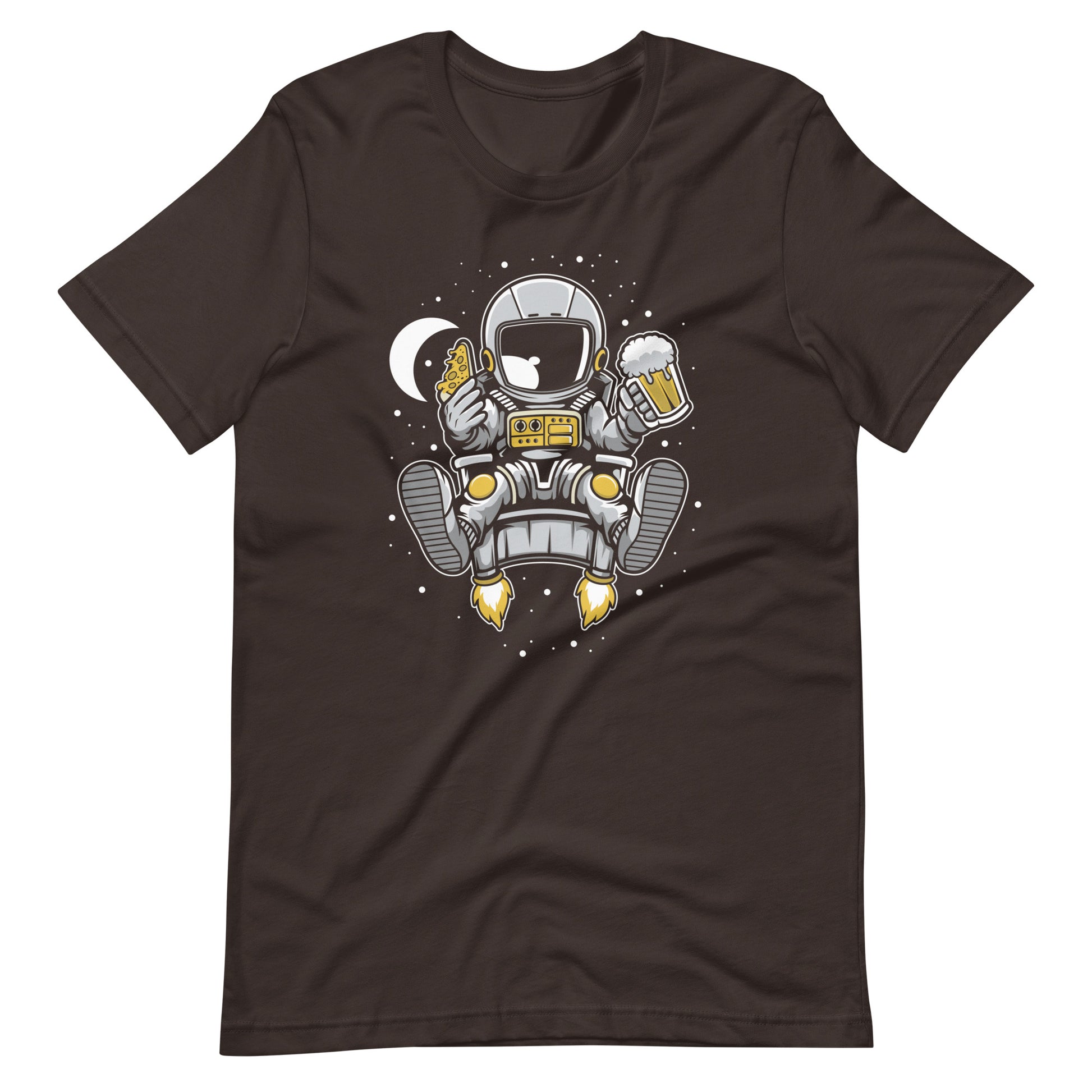 Astronaut Relax - Men's t-shirt - Brown Front