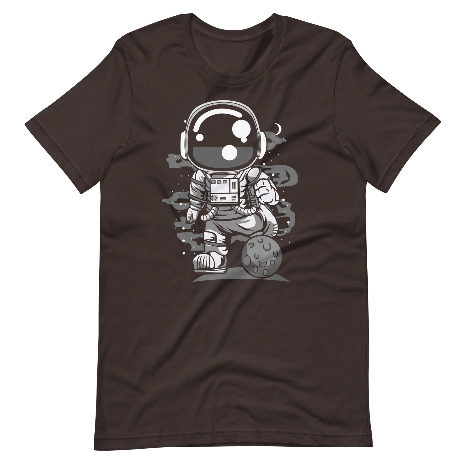 Astronaut Soccer - Men's t-shirt - Brown Front