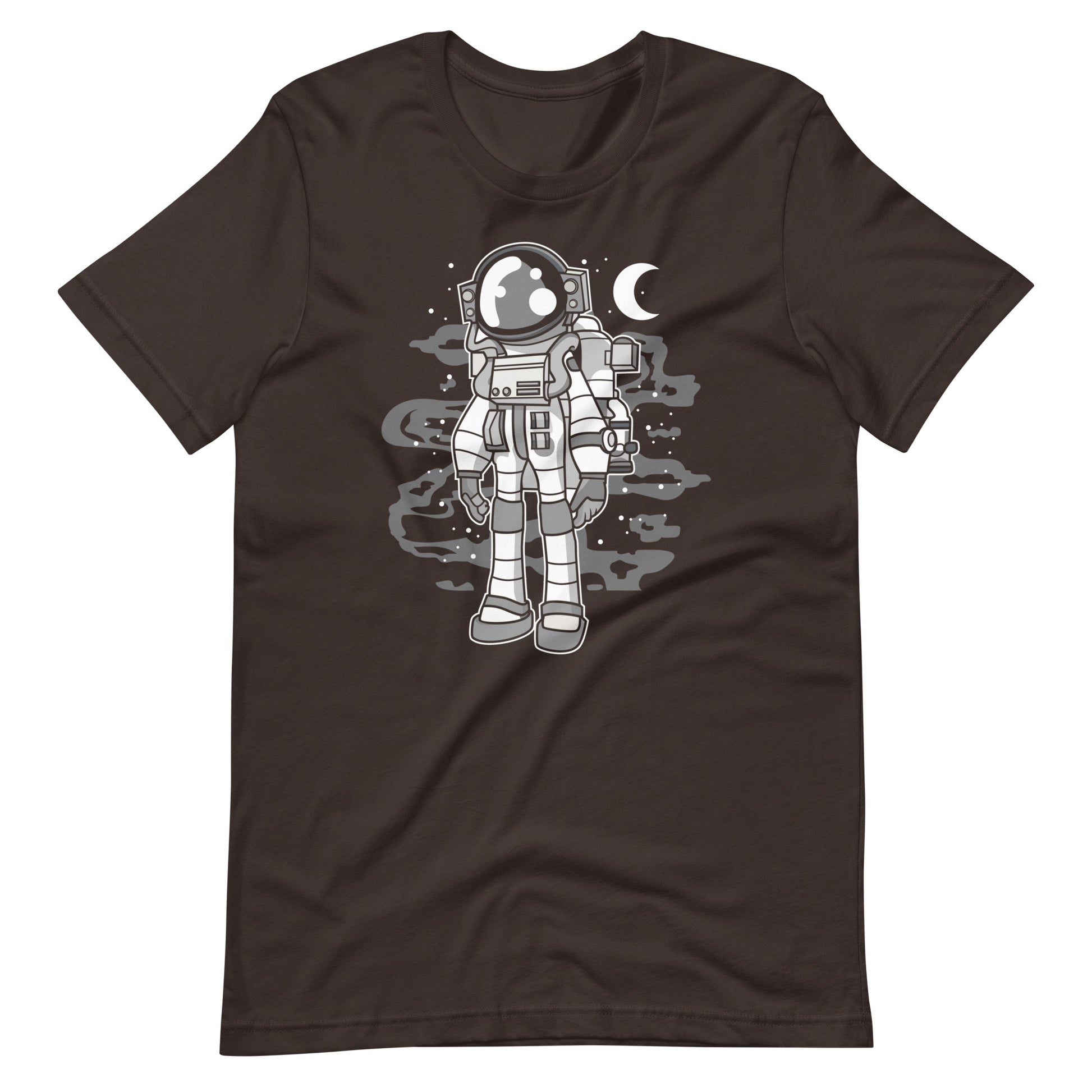 Astronaut Stand - Men's t-shirt - Brown Front