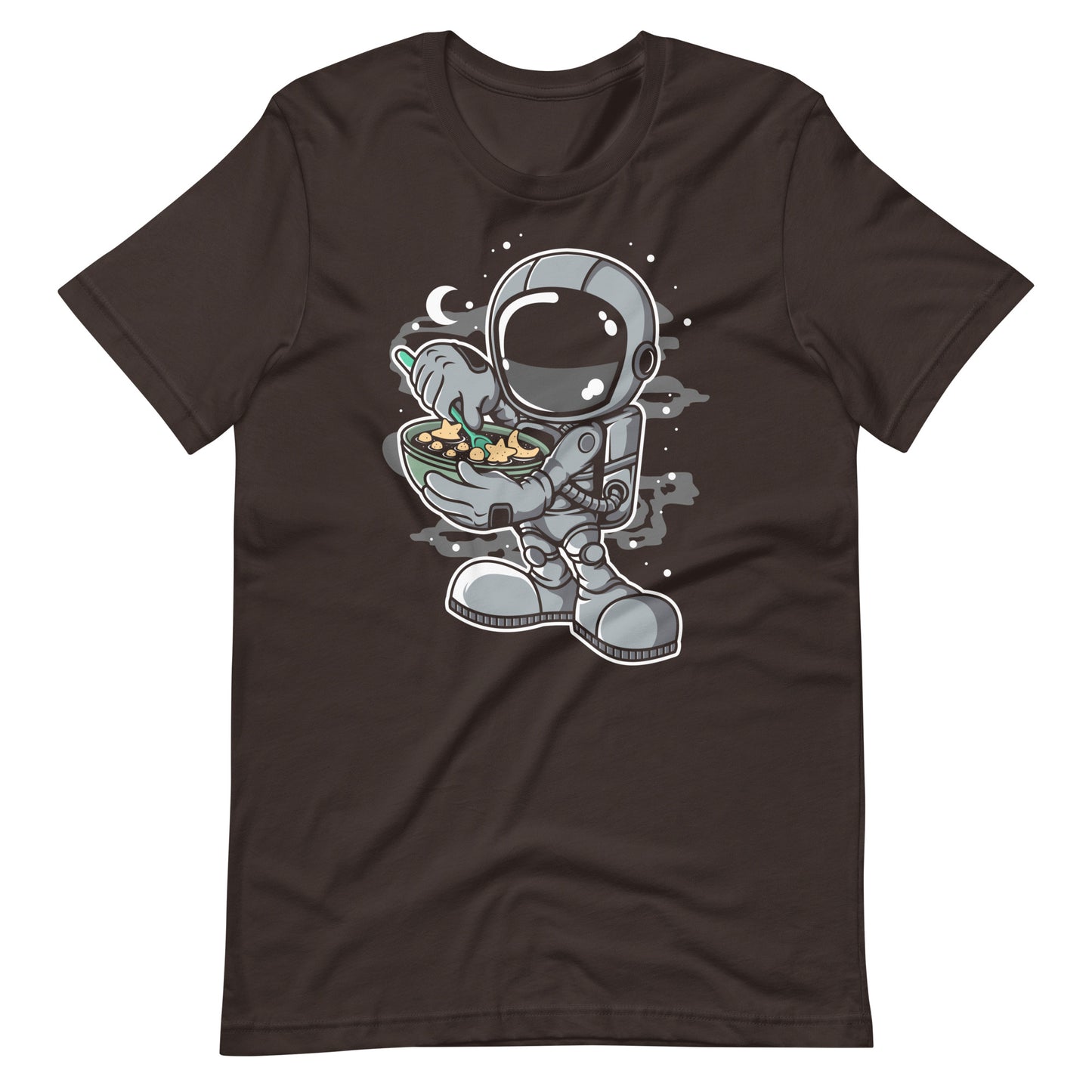 Astronaut Star Flakes - Men's t-shirt - Brown Front