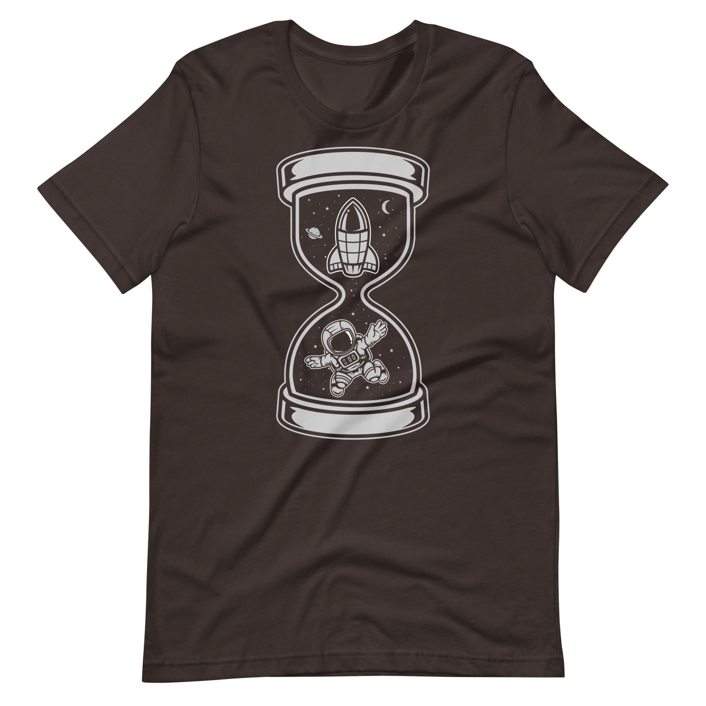 Astronaut Time - Men's t-shirt - Brown Front