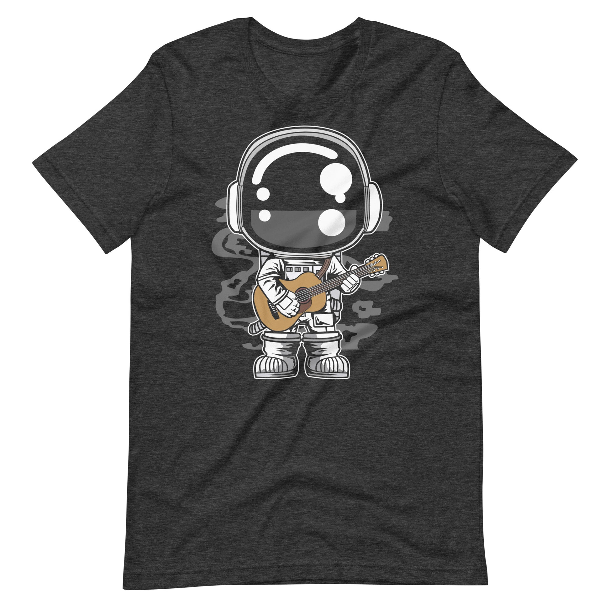 Astronaut Acoustic Guitar - Men's t-shirt - Dark Grey Heather Front