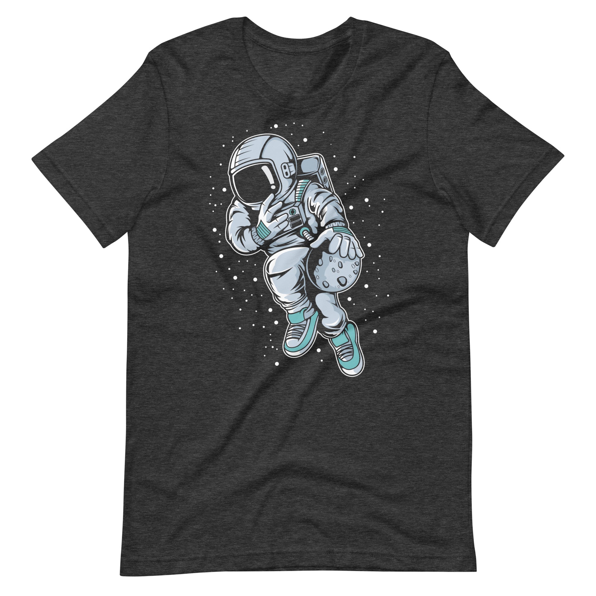 Astronaut Basketball 2 - Men's t-shirt - Dark Grey Heather Front