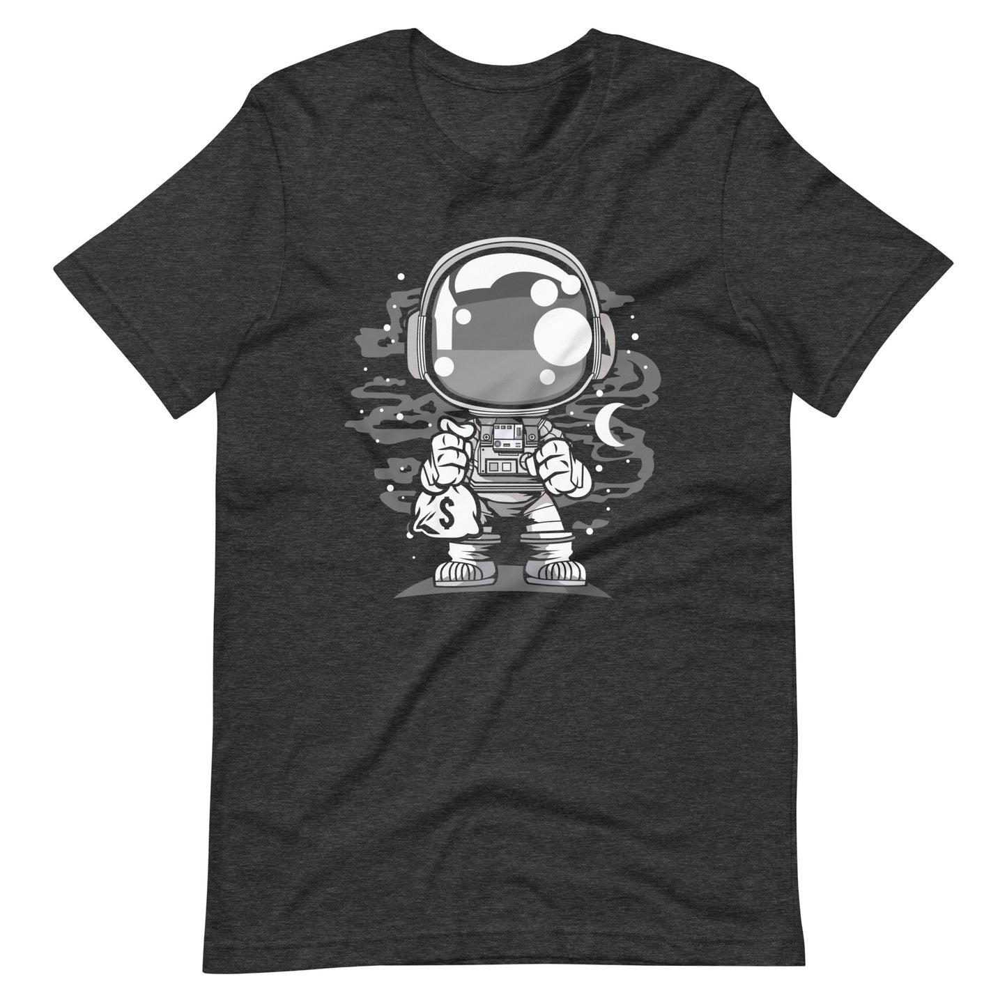 Astronaut Chibi - Men's t-shirt - Dark Grey Heather Front