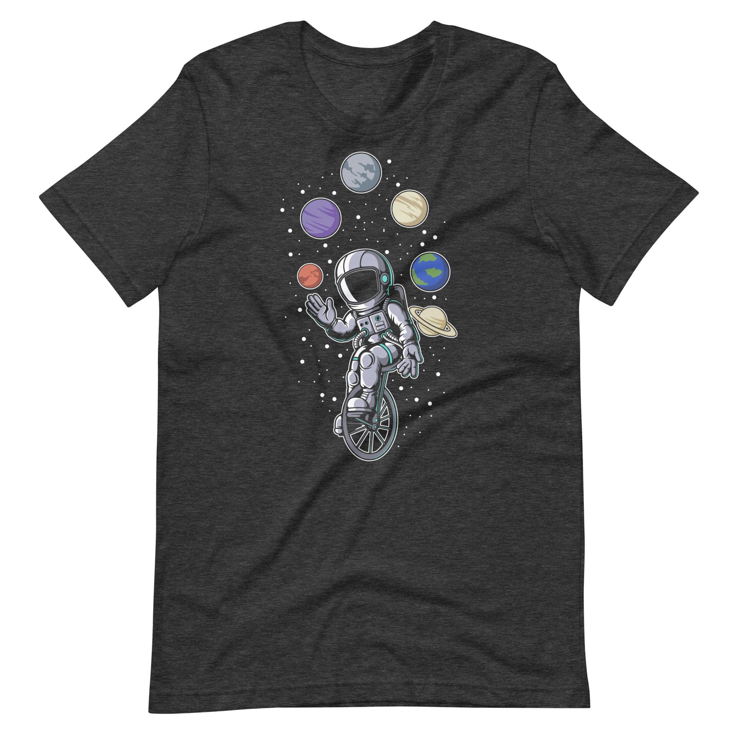 Astronaut Circus - Men's t-shirt - Dark Grey Heather Front