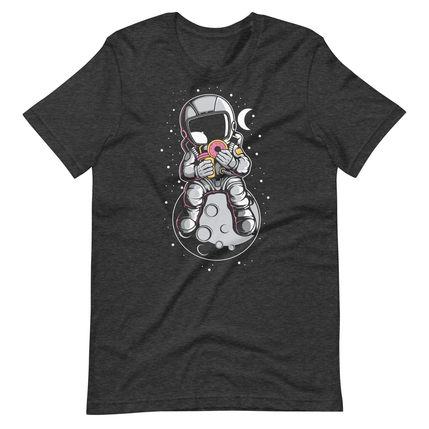 Astronaut Donuts - Men's t-shirt - Dark Grey Heather Front