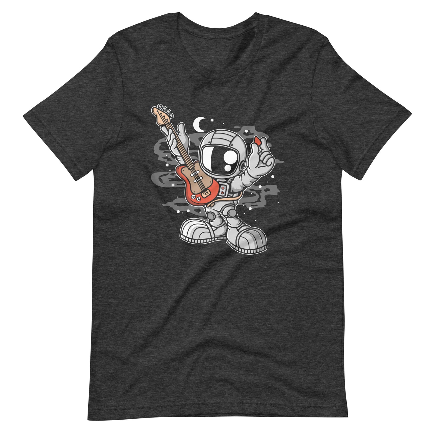 Astronaut Guitar 2 - Men's t-shirt - Dark Grey Heather Front