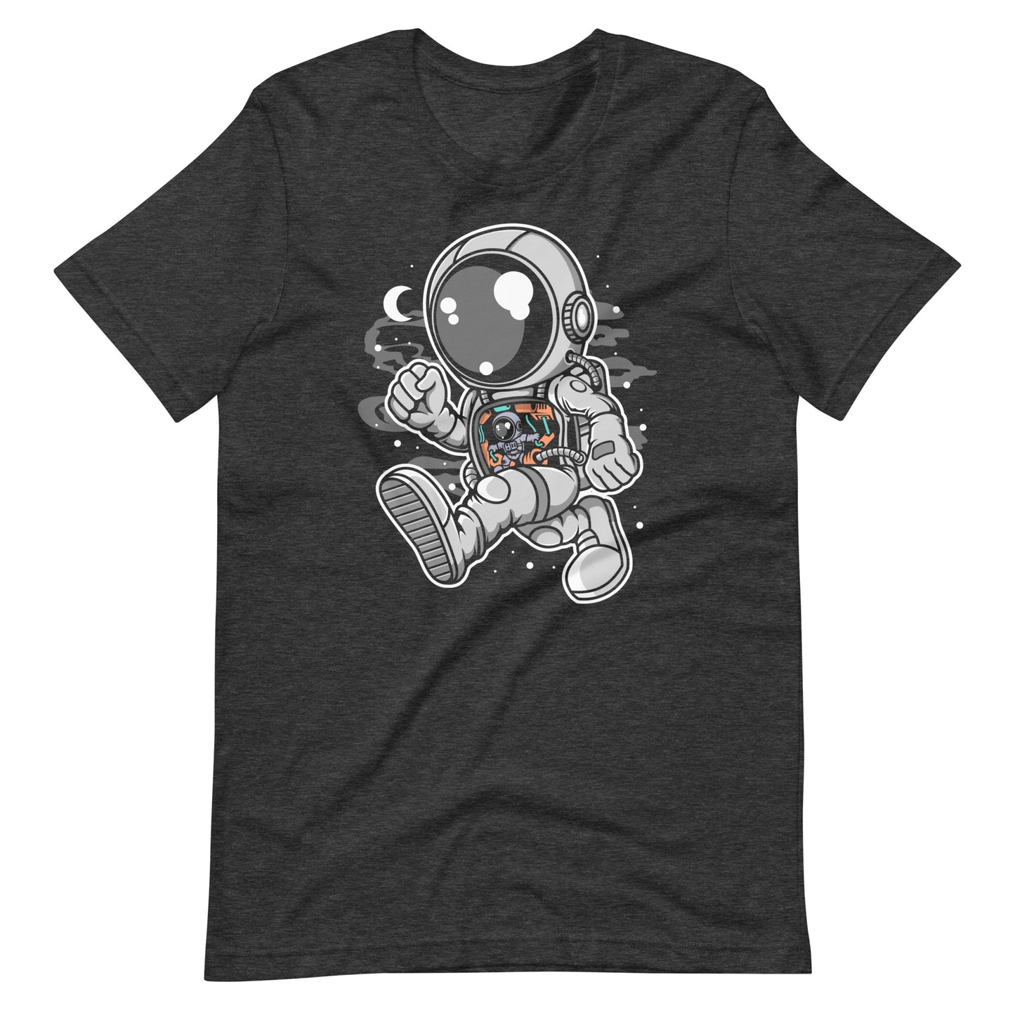 Astronaut Robotic Machine - Men's t-shirt - Dark Grey Heather Front