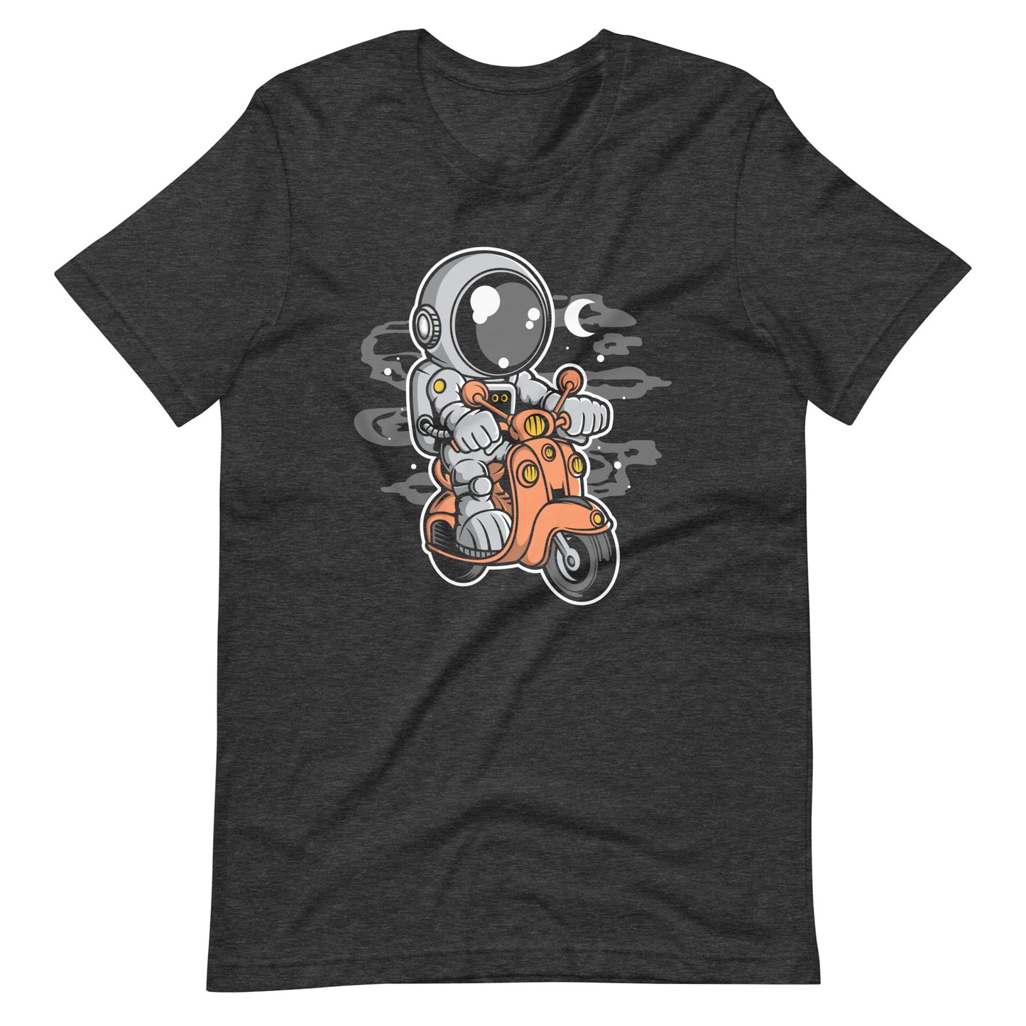 Astronaut Scooter 2 - Men's t-shirt - Dark Grey Heather Front