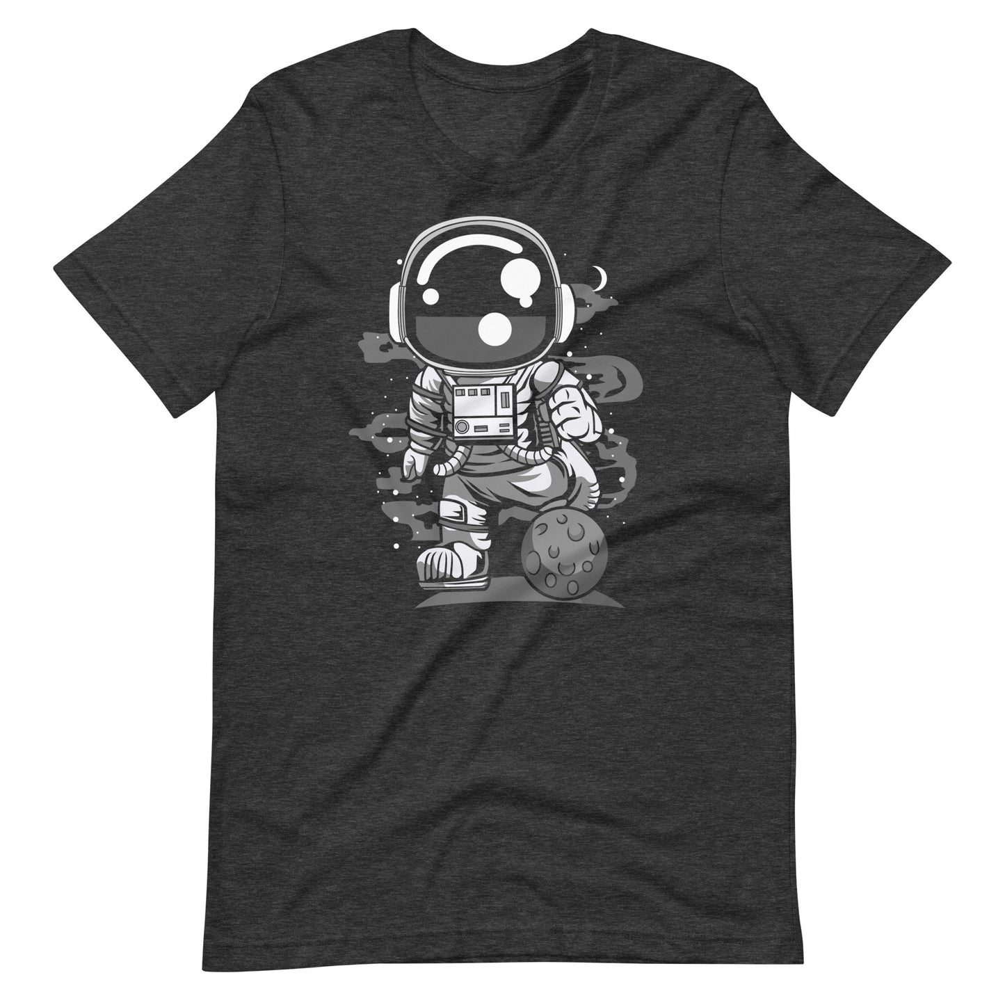 Astronaut Soccer - Men's t-shirt - Dark Grey Heather Front