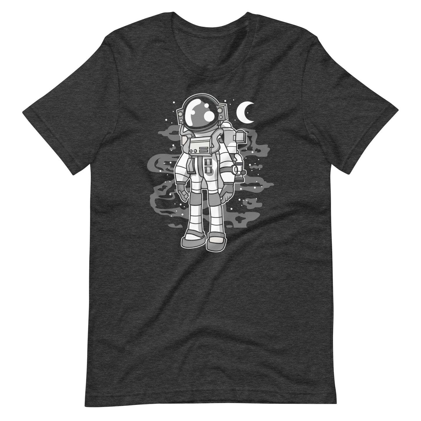 Astronaut Stand - Men's t-shirt - Dark Grey Heather Front