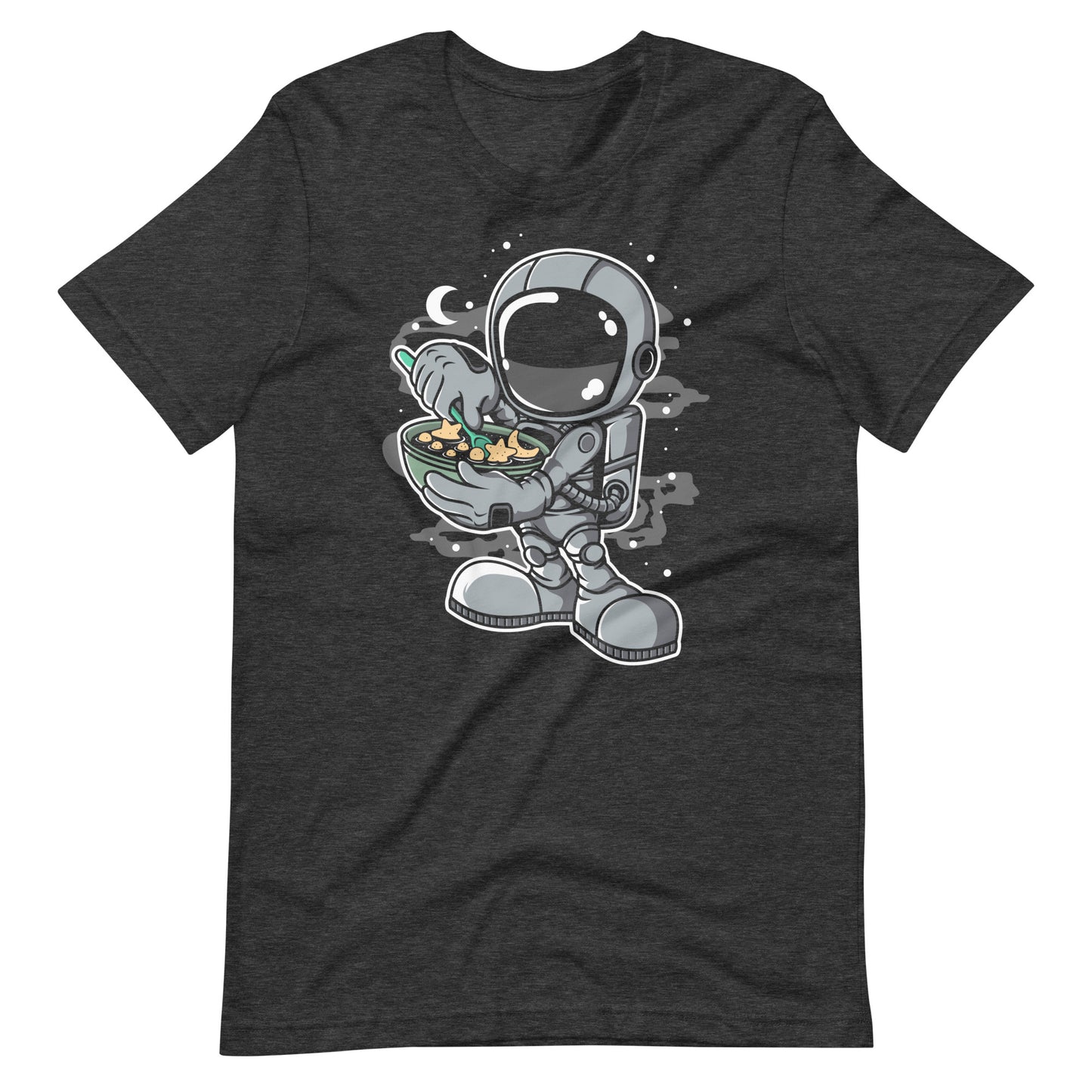 Astronaut Star Flakes - Men's t-shirt - Dark Grey Heather Front