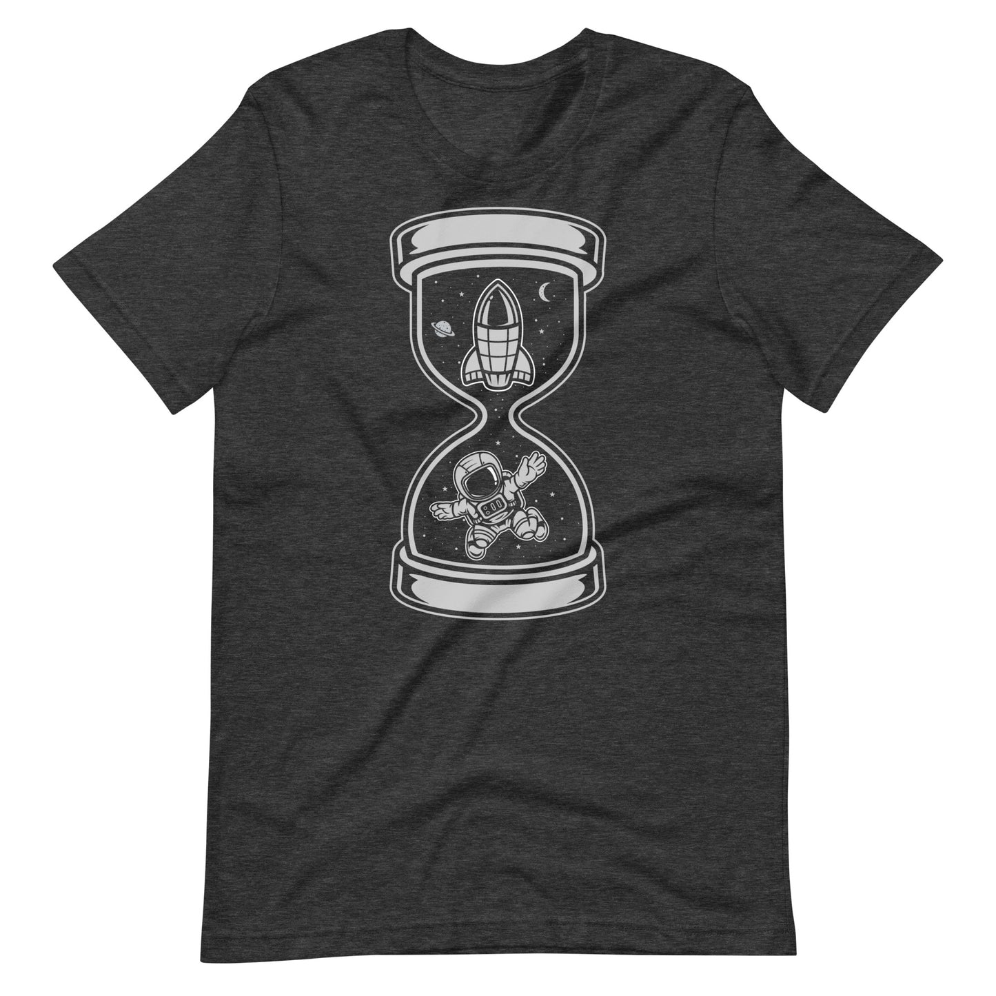 Astronaut Time - Men's t-shirt - Dark Grey Heather Front