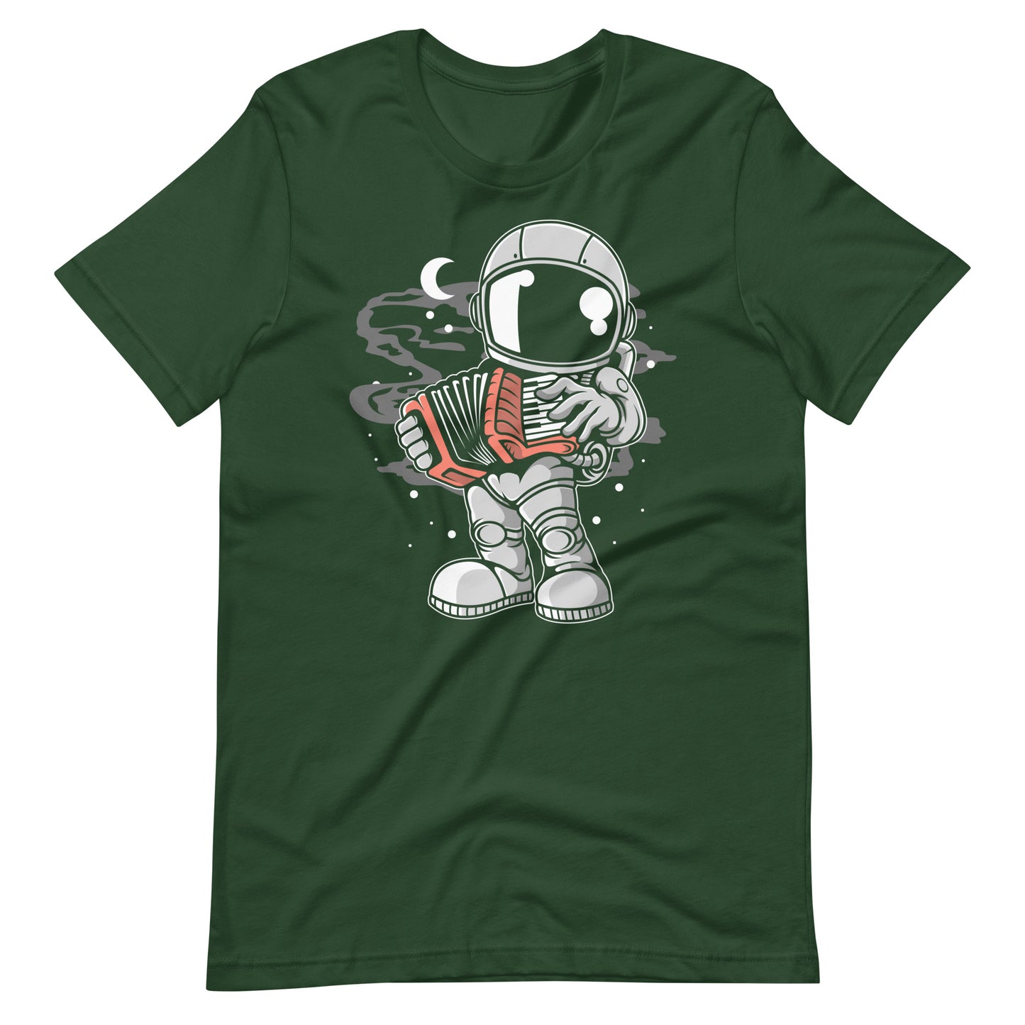 Astronaut Accordion - Men's t-shirt - Forest Front