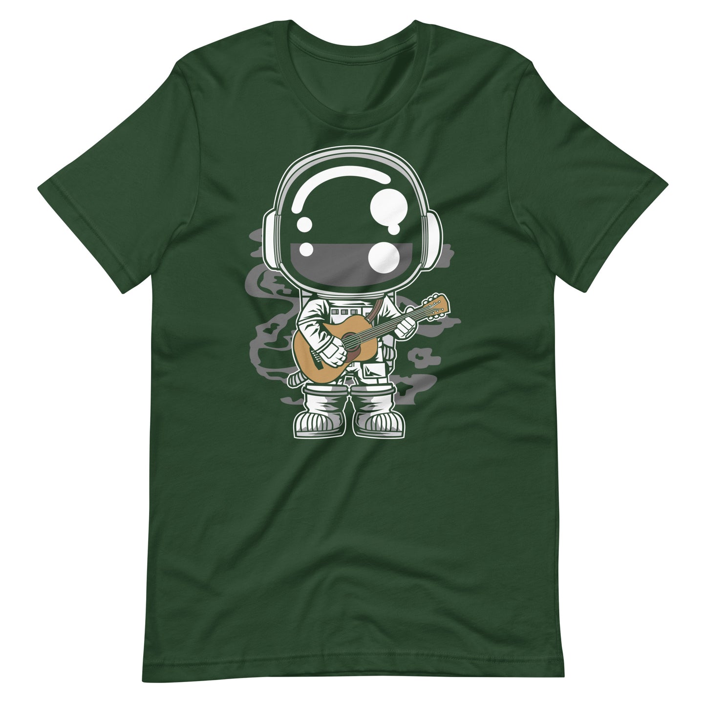 Astronaut Acoustic Guitar - Men's t-shirt - Forest Front