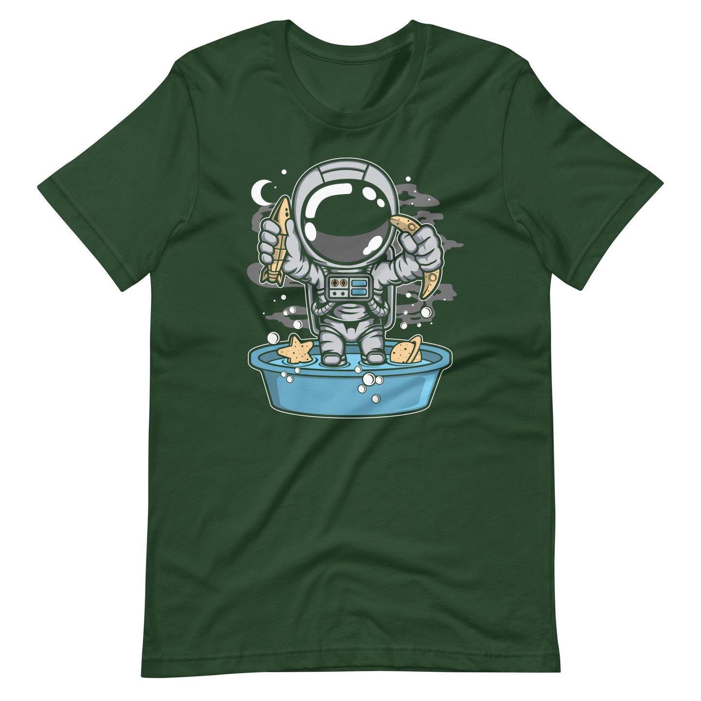 Astronaut Bathtub - Men's t-shirt - Forest Front