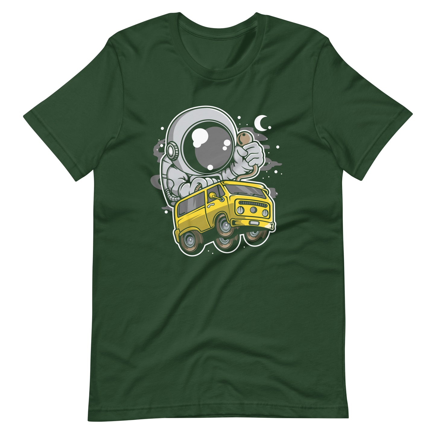 Astronaut Car Racer - Men's t-shirt - Forest Front