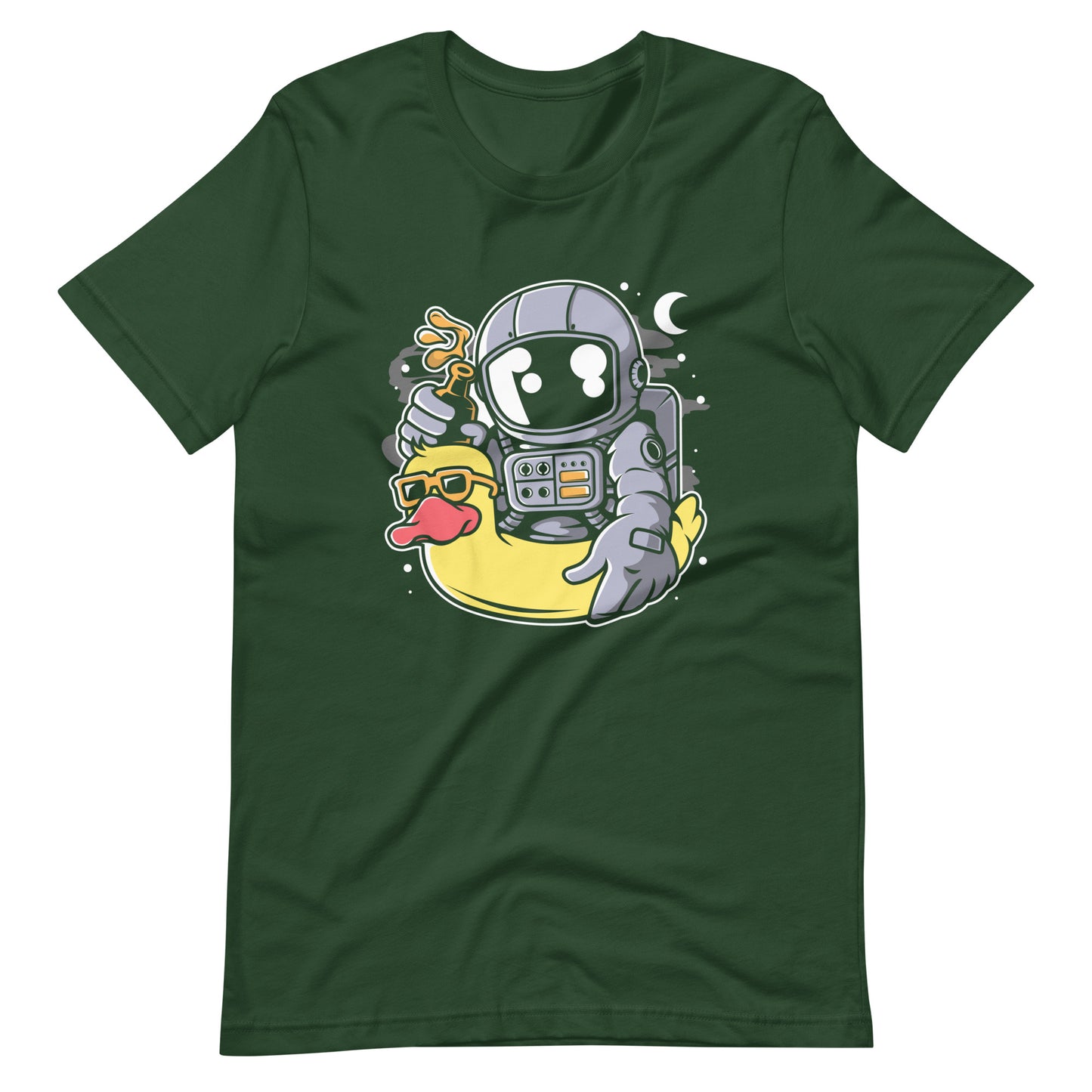 Astronaut Duck Balloon - Men's t-shirt - Forest Front