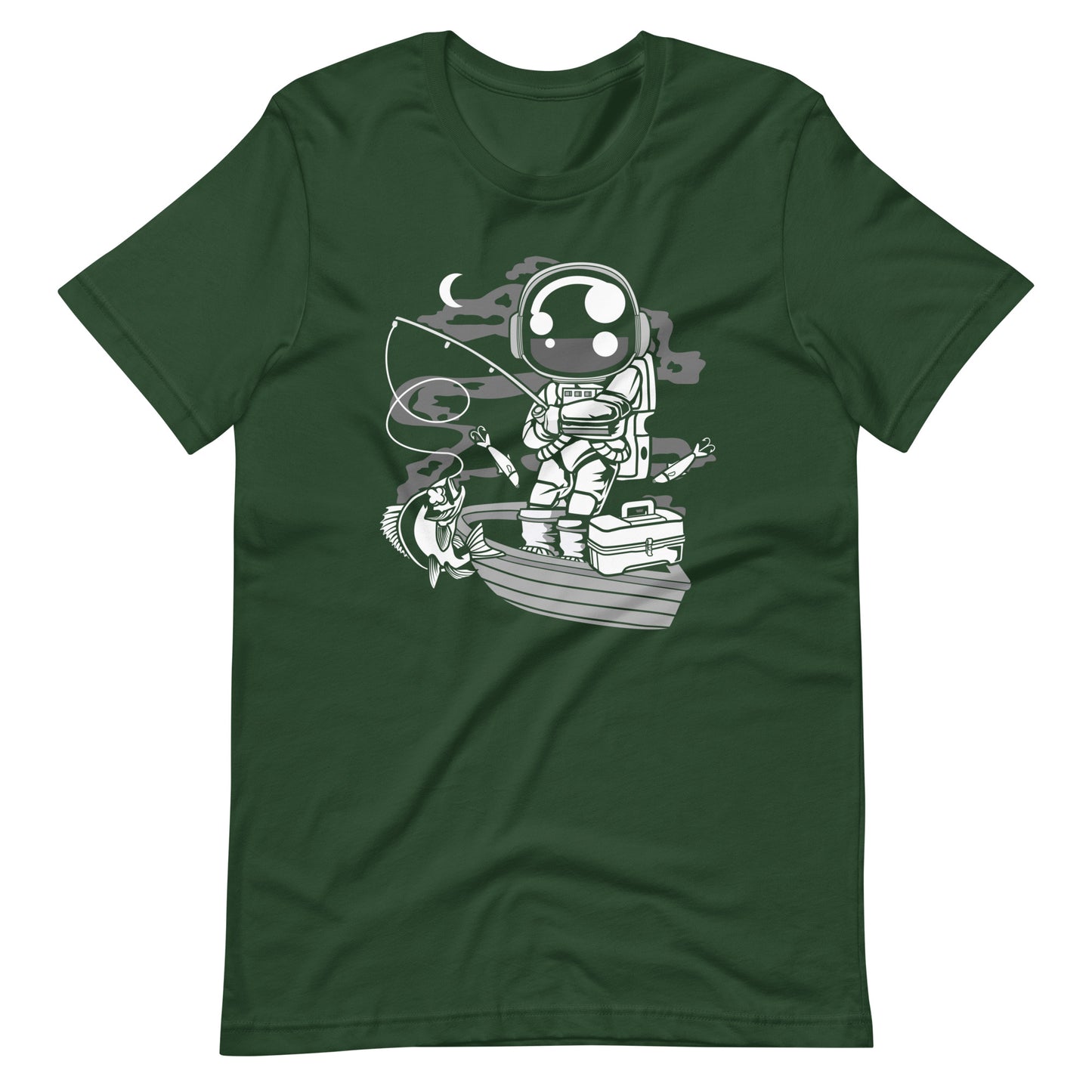 Astronaut Fisherman - Men's t-shirt - Forest Front