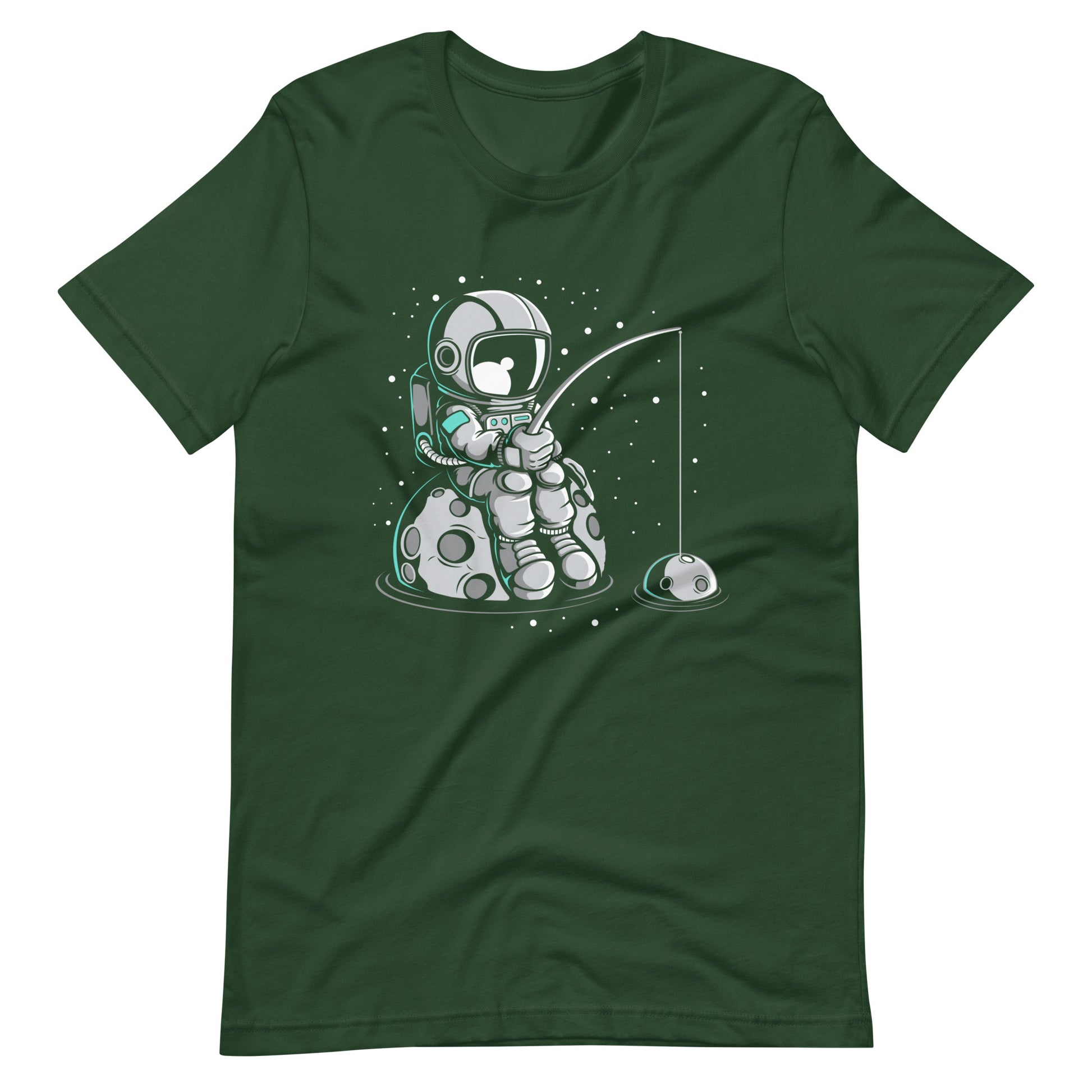 Astronaut Fishing 2 - Men's t-shirt - Forest Front