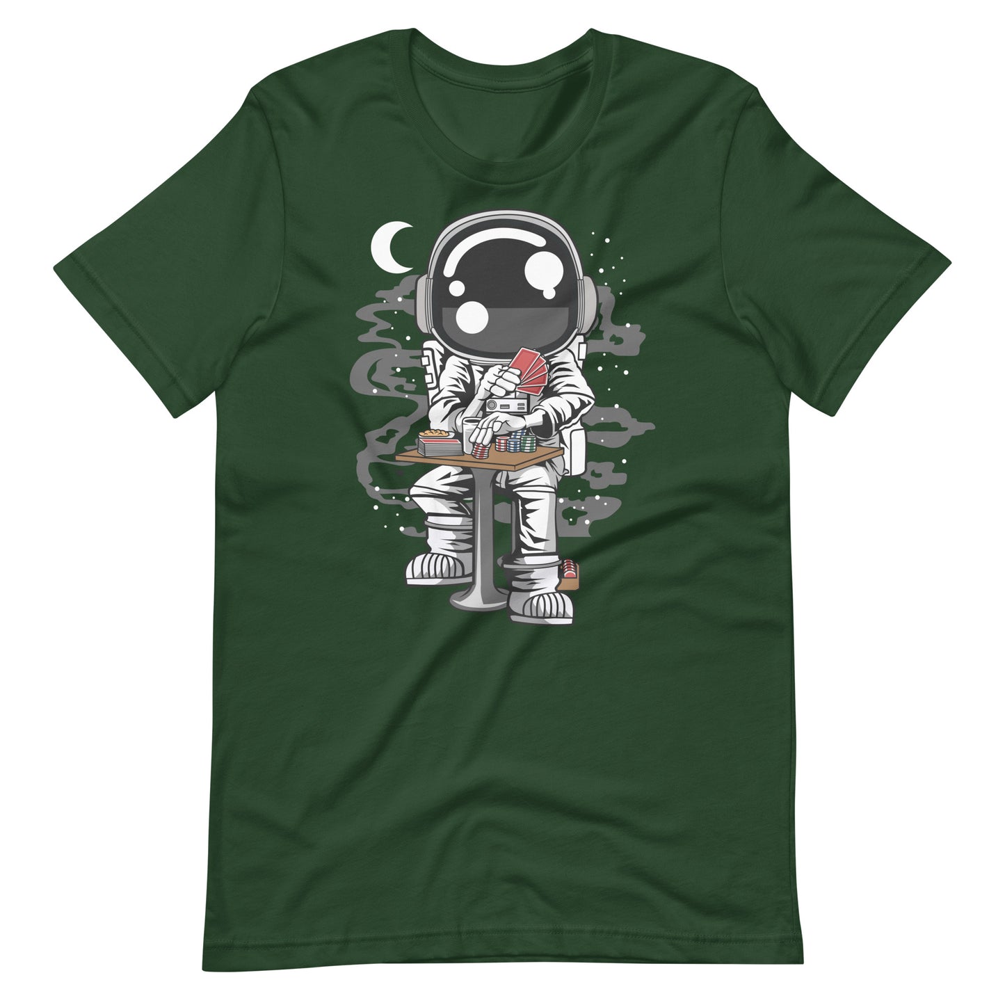 Astronaut Gambler - Men's t-shirt - Forest Front