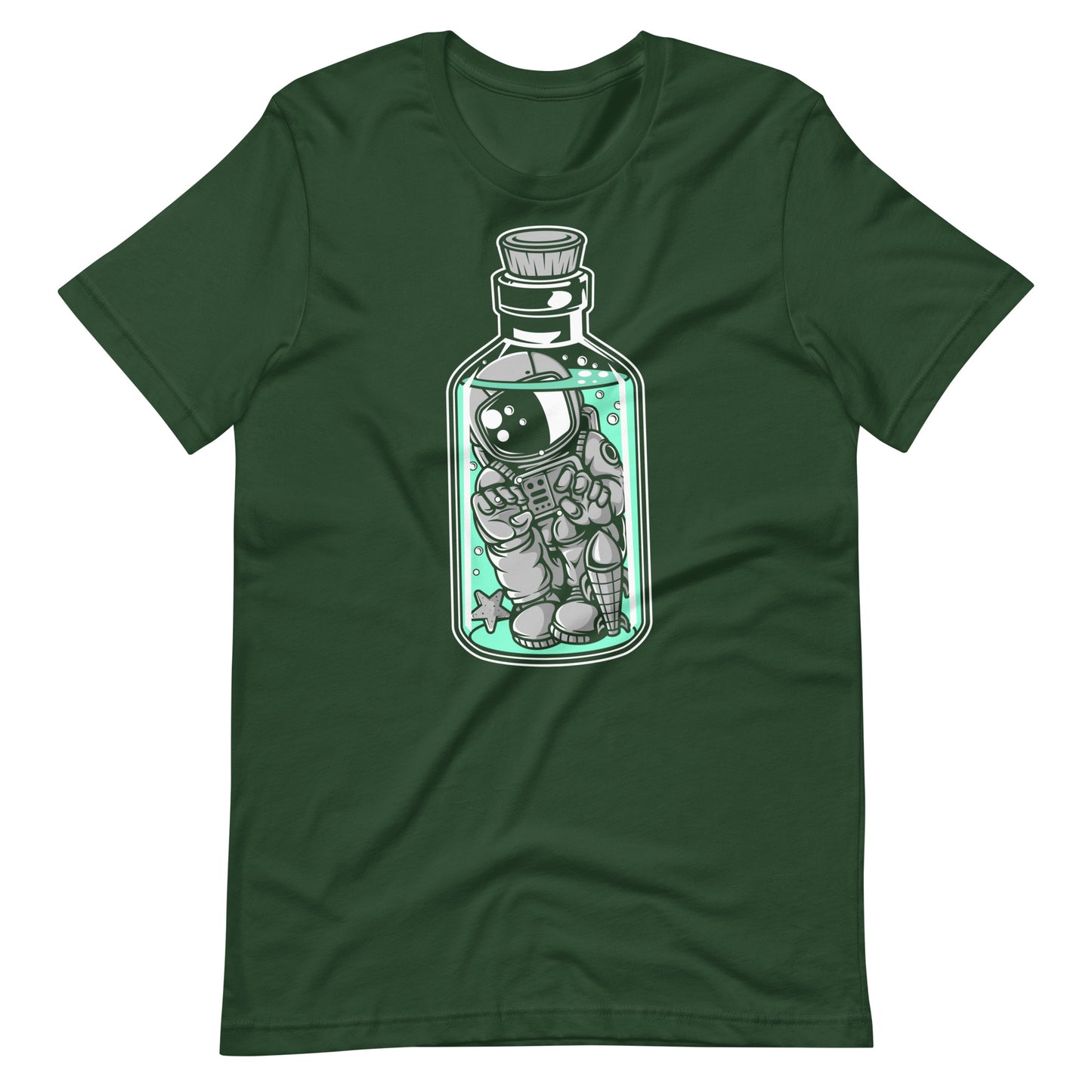 Astronaut in the Bottle - Men's t-shirt - Forest Front