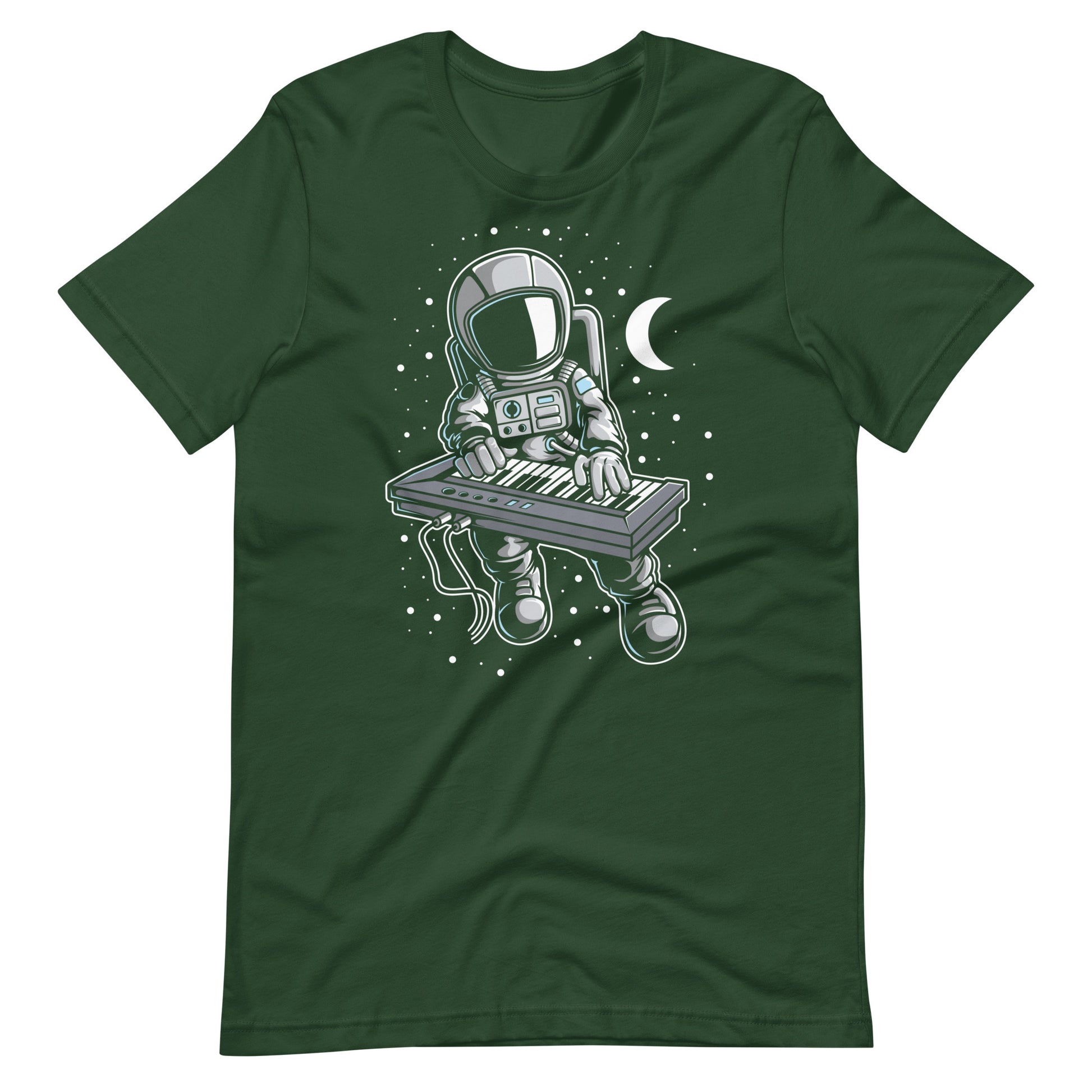 Astronaut Keyboard - Men's t-shirt - Forest Front