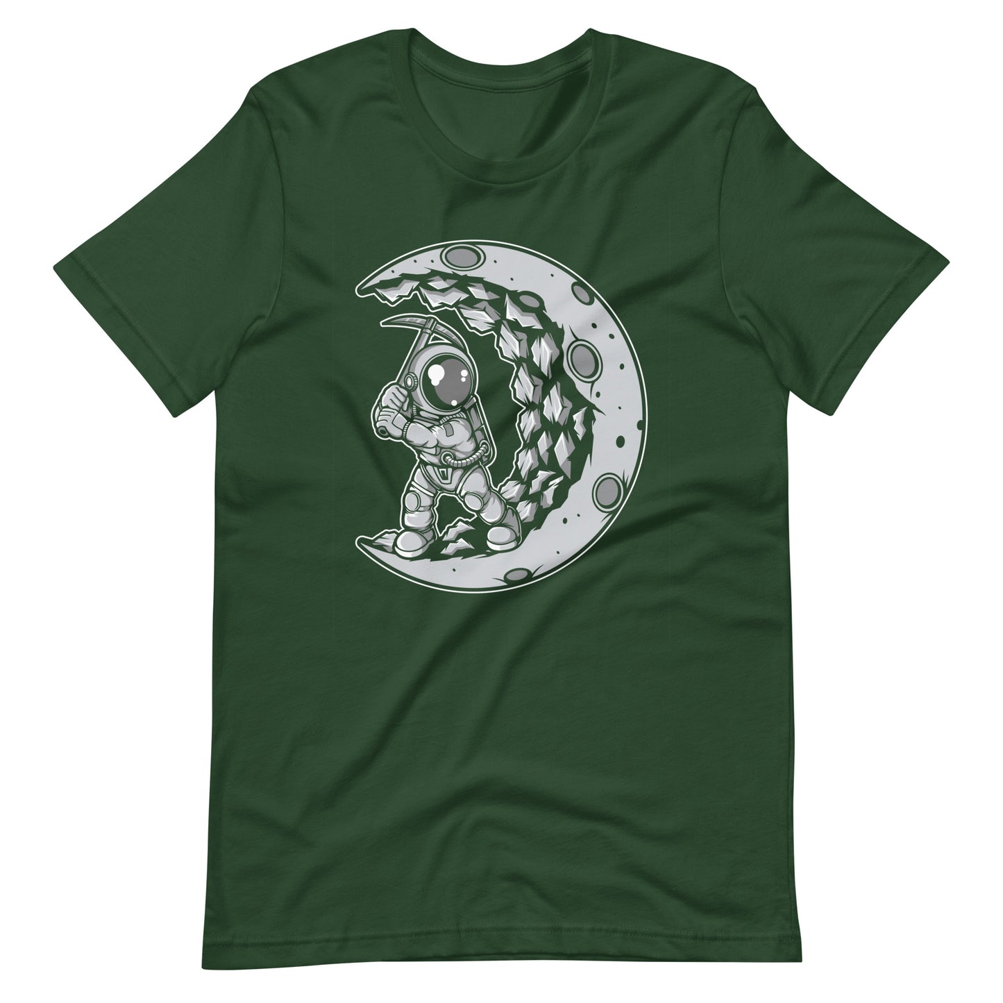 Astronaut Moon Digger - Men's t-shirt - Forest Front