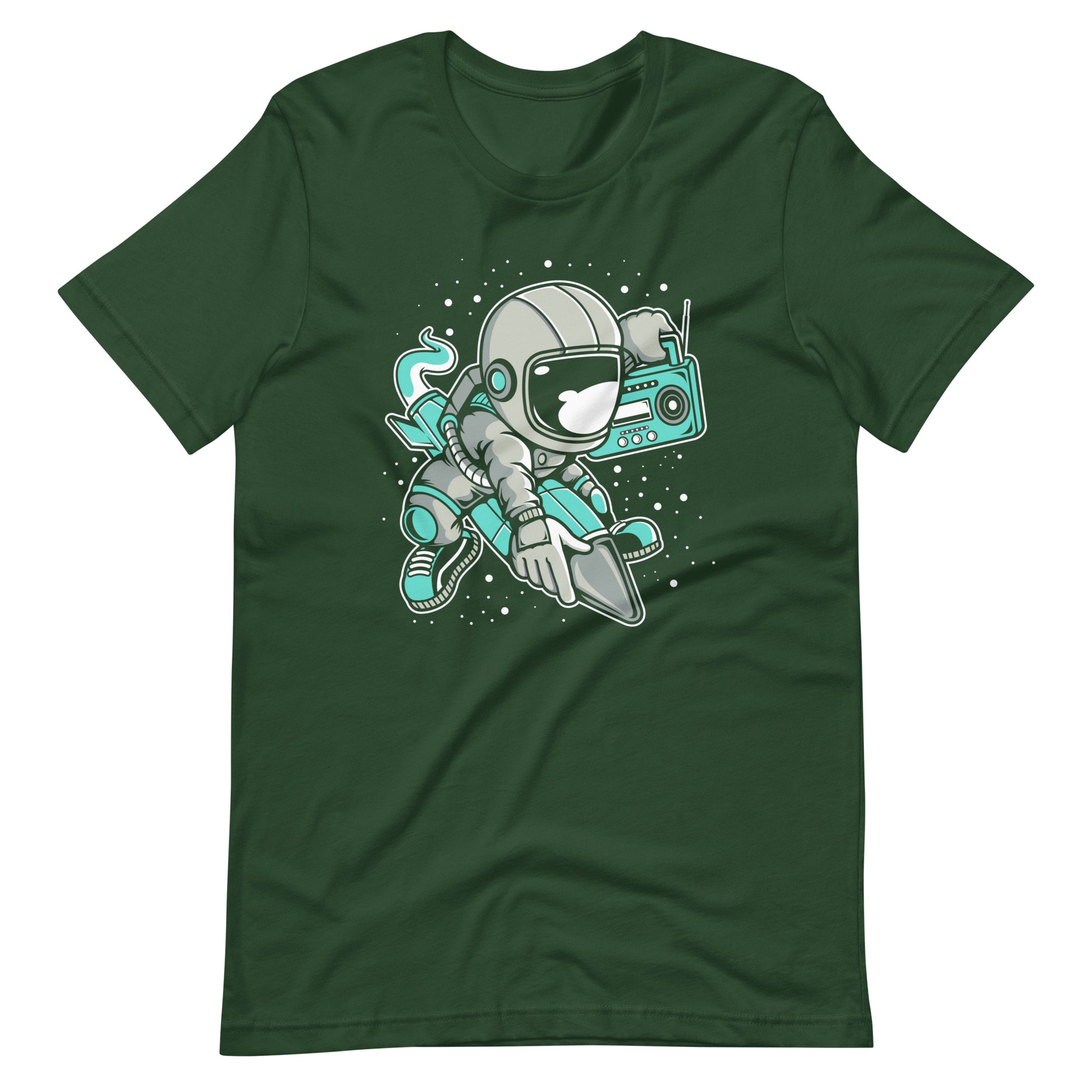 Astronaut Rocket - Men's t-shirt - Forest Front